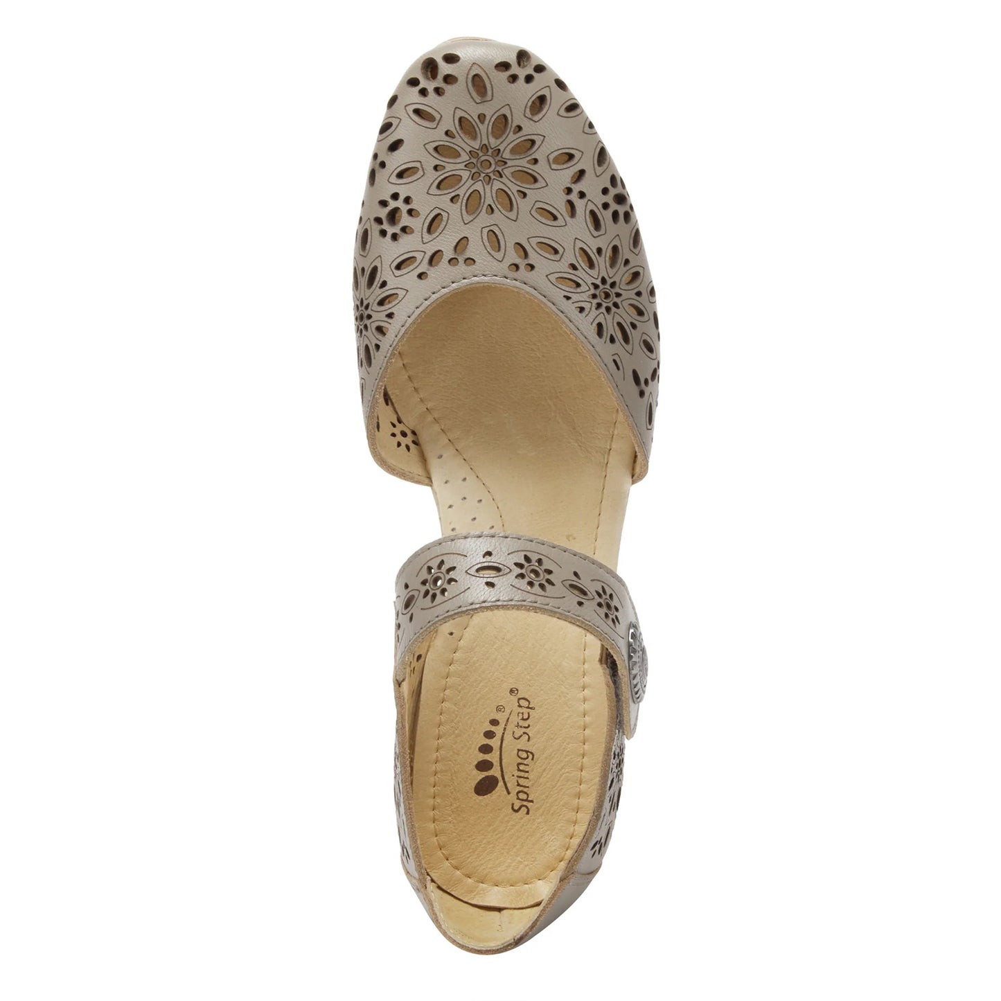 Peltz Shoes Women's Spring Step Nougat Slip-On Gray NOUGAT GREY