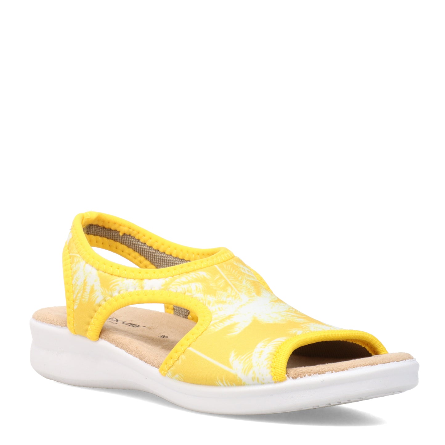 Peltz Shoes Women's Flexus Nyaman Sandal Yellow NYAMAN-TROP-Y