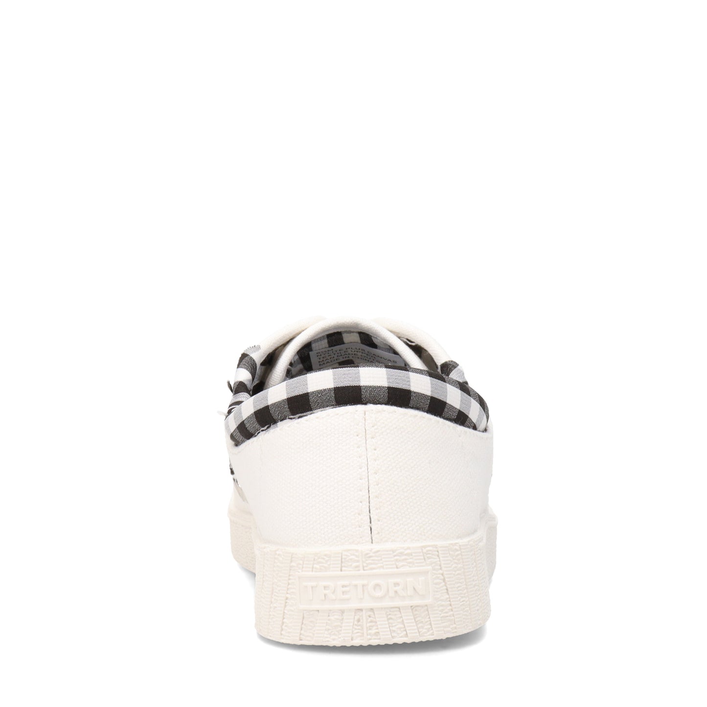 Peltz Shoes Women's Tretorn Nylite Plus Canvas Sneaker WHITE-BLAC NYLITECA-WHTBLK