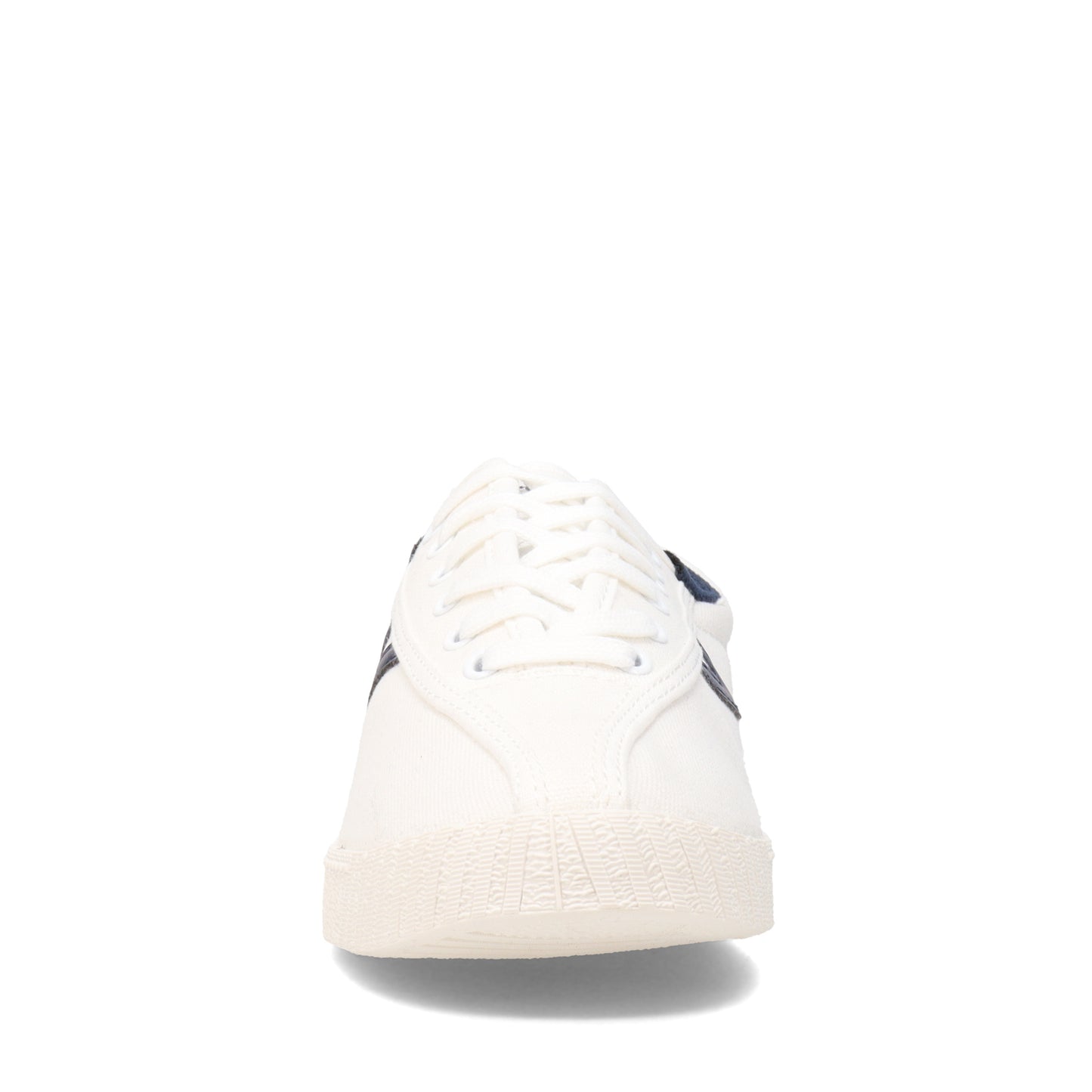 Peltz Shoes Women's Tretorn Nylite Plus Canvas Sneaker WHITE/NAVY NYLITECA-WHTNAV