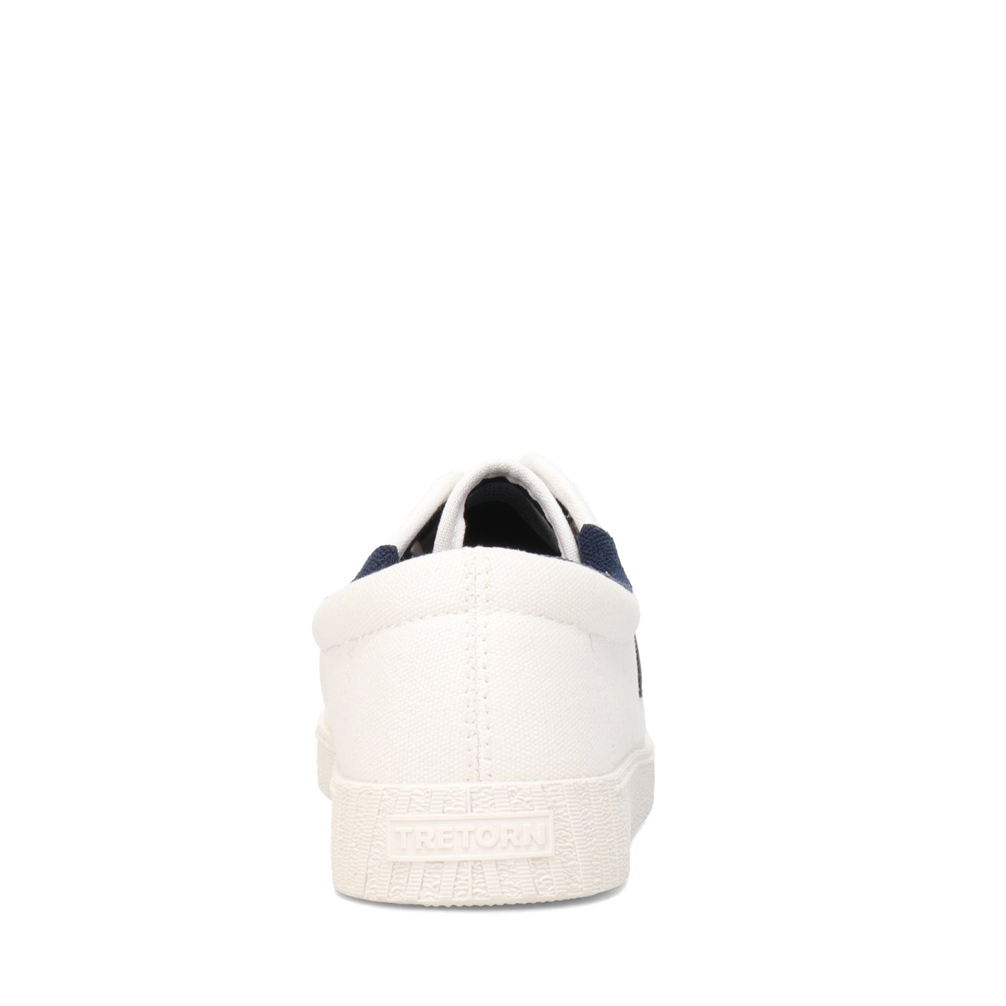 Peltz Shoes Women's Tretorn Nylite Plus Canvas Sneaker WHITE/NAVY NYLITECA-WHTNAV