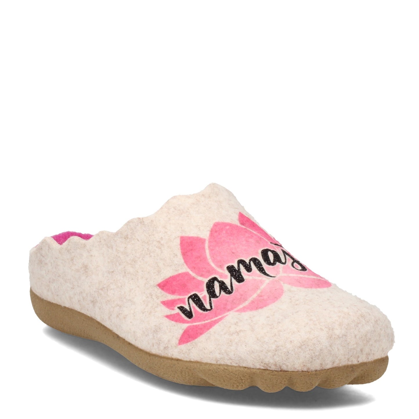 Peltz Shoes Women's Flexus Namaste Slipper Sand NAMASTE-SND