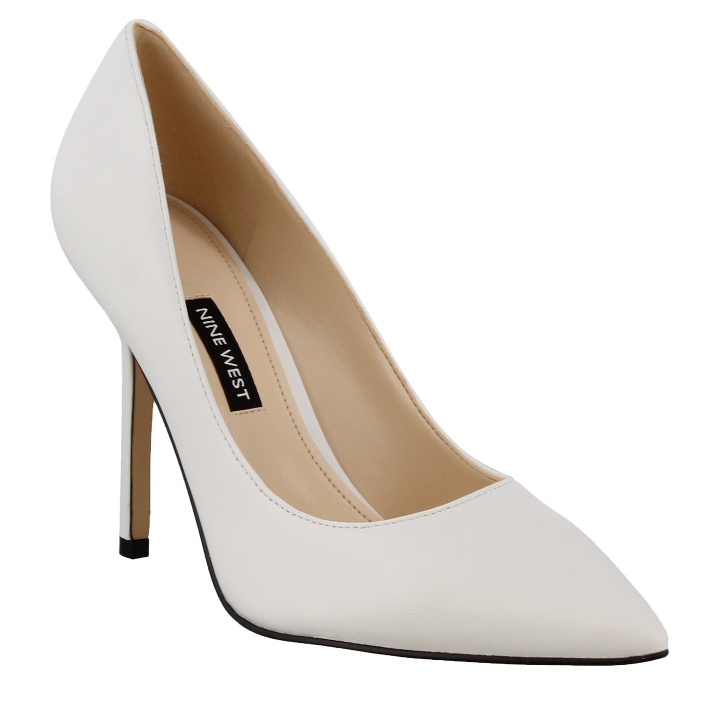 Peltz Shoes Women's Nine West Bliss Pump WHITE NBLISS WHT
