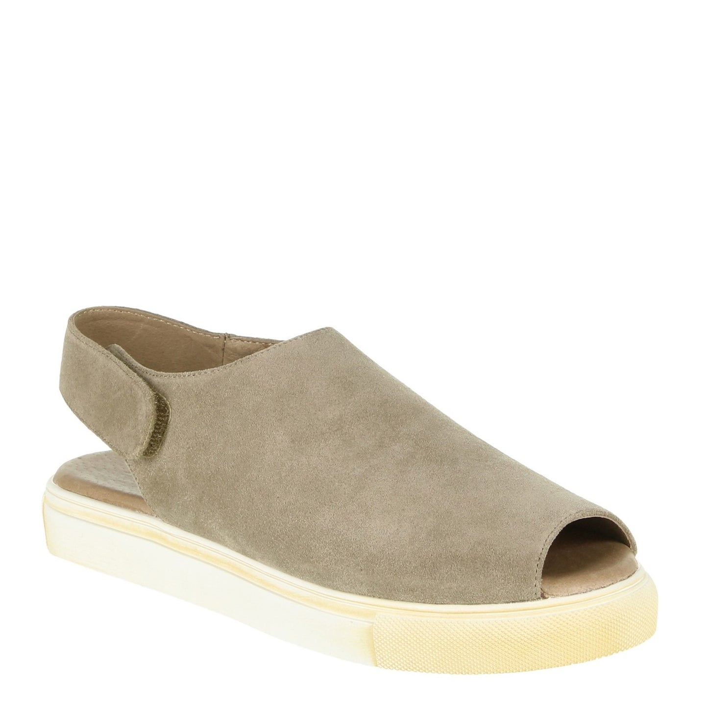 Peltz Shoes Women's Chocolate Blu Neila Sandal TAUPE SUEDE NEILA-TAUPE
