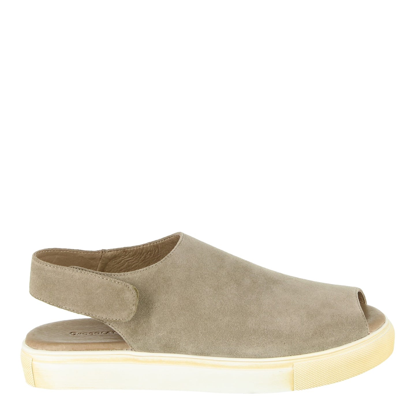 Peltz Shoes Women's Chocolate Blu Neila Sandal TAUPE SUEDE NEILA-TAUPE