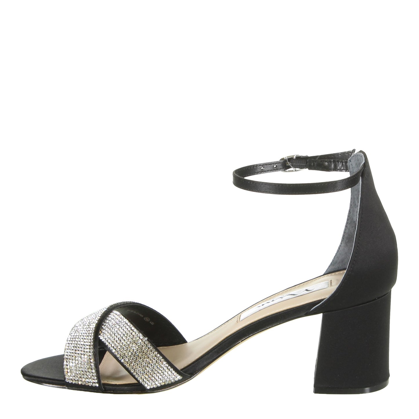 Peltz Shoes Women's Nina Nolita Sandal BLACK SATIN NOLITA BLACK