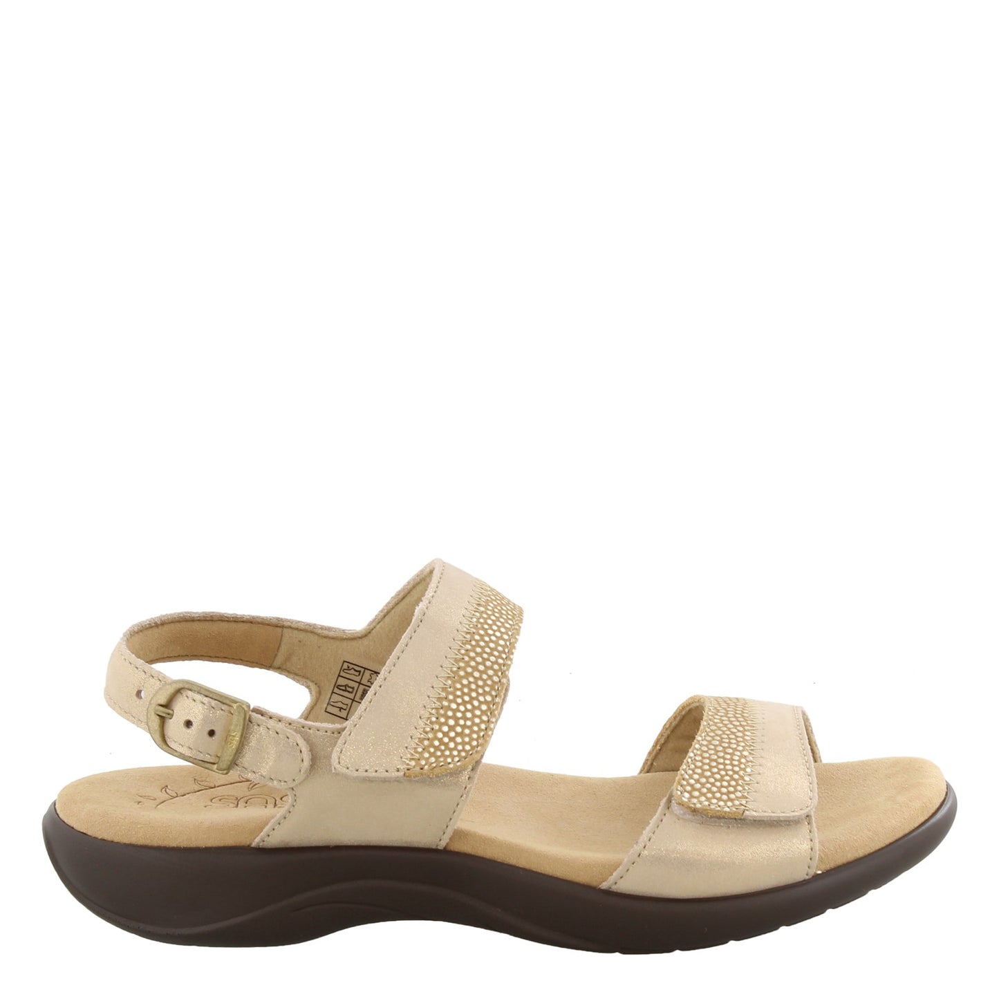 Peltz Shoes Women's SAS Nudu Sandal GOLD NUDU GOLDEN