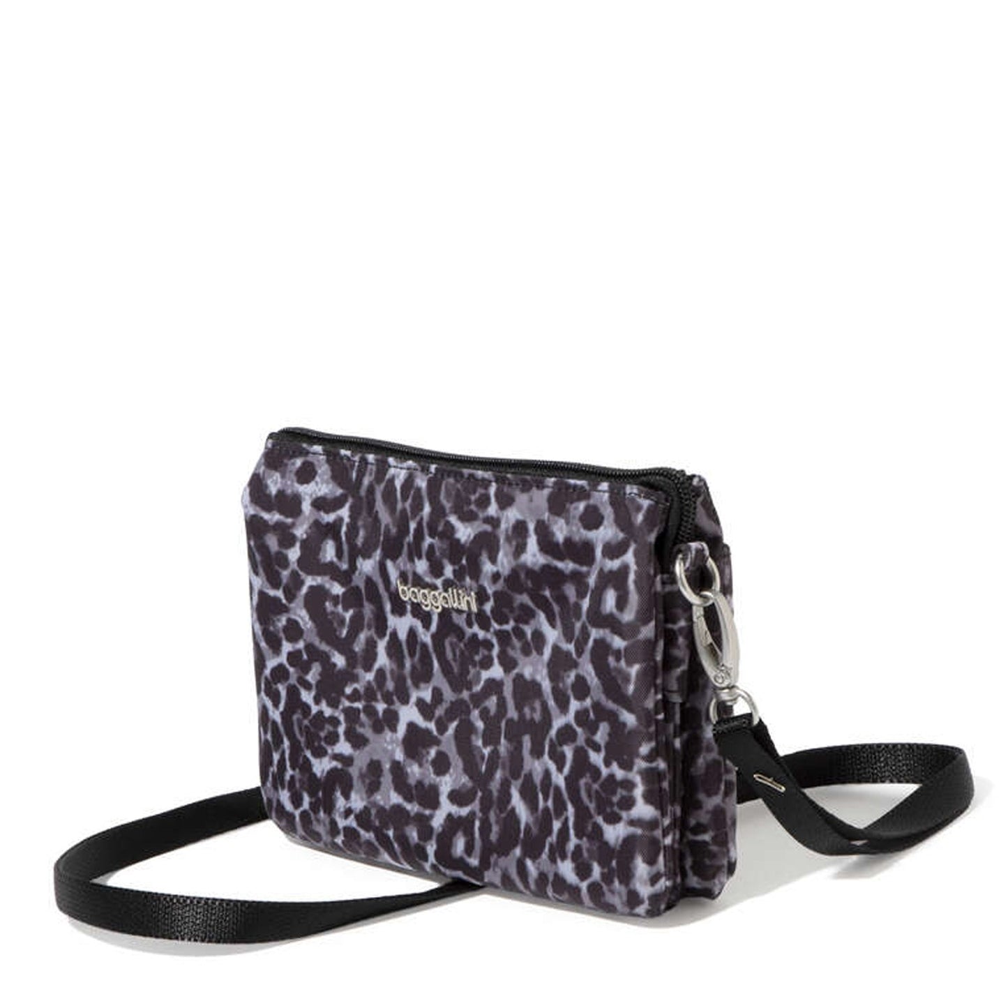 Peltz Shoes Baggallini The Only Mini Bag CHEETAH OMC761-GREY CHE