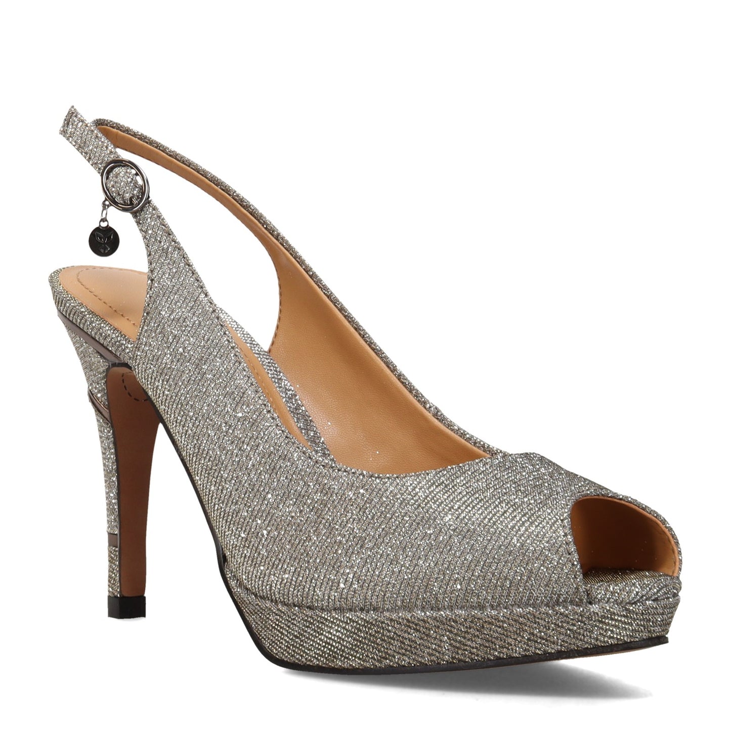 Peltz Shoes Women's J Renee Onille Pump Pewter ONILLE-PWETER