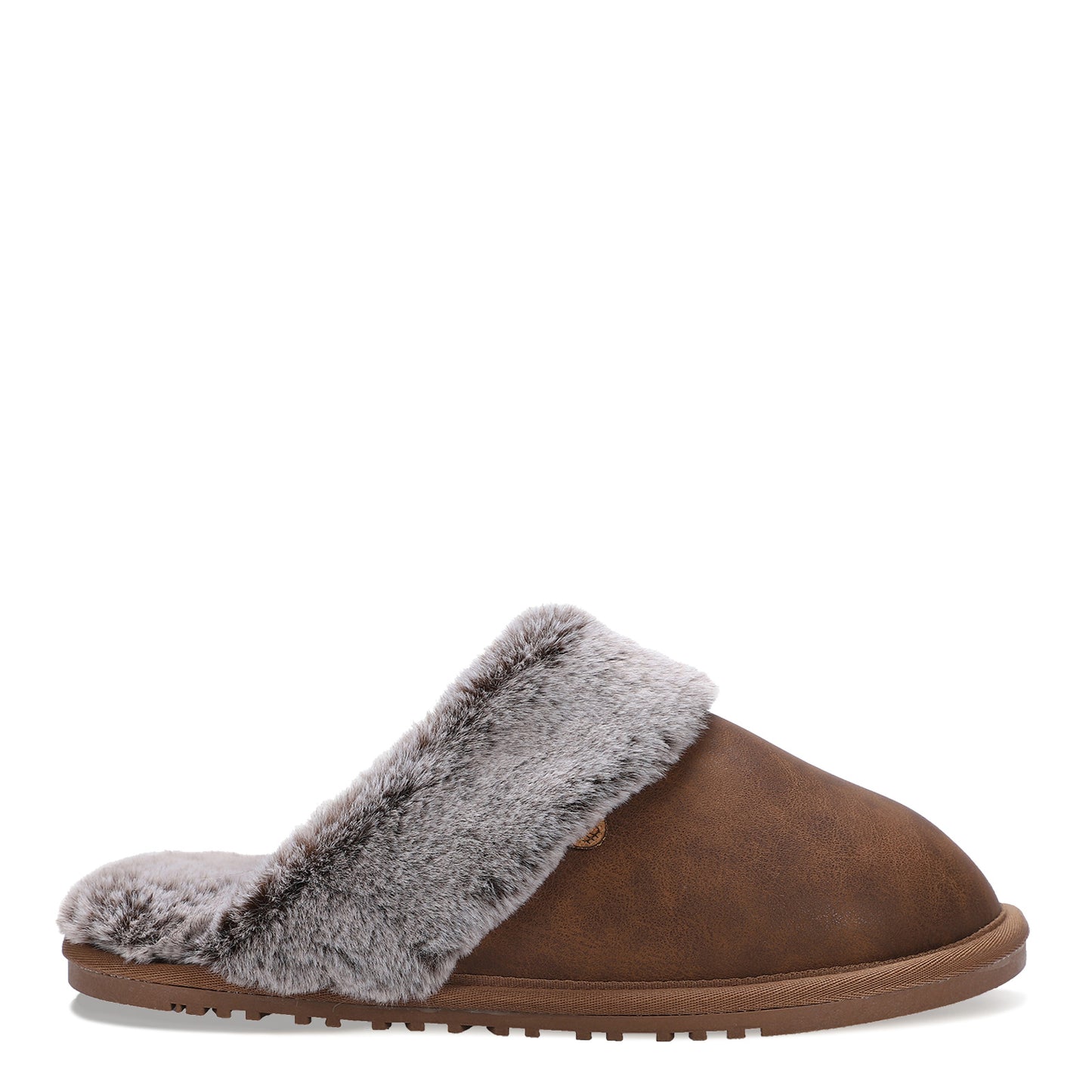 Peltz Shoes Women's Lamo Ladies Scuff Slipper Waxed Chestnut P003W-WCNT