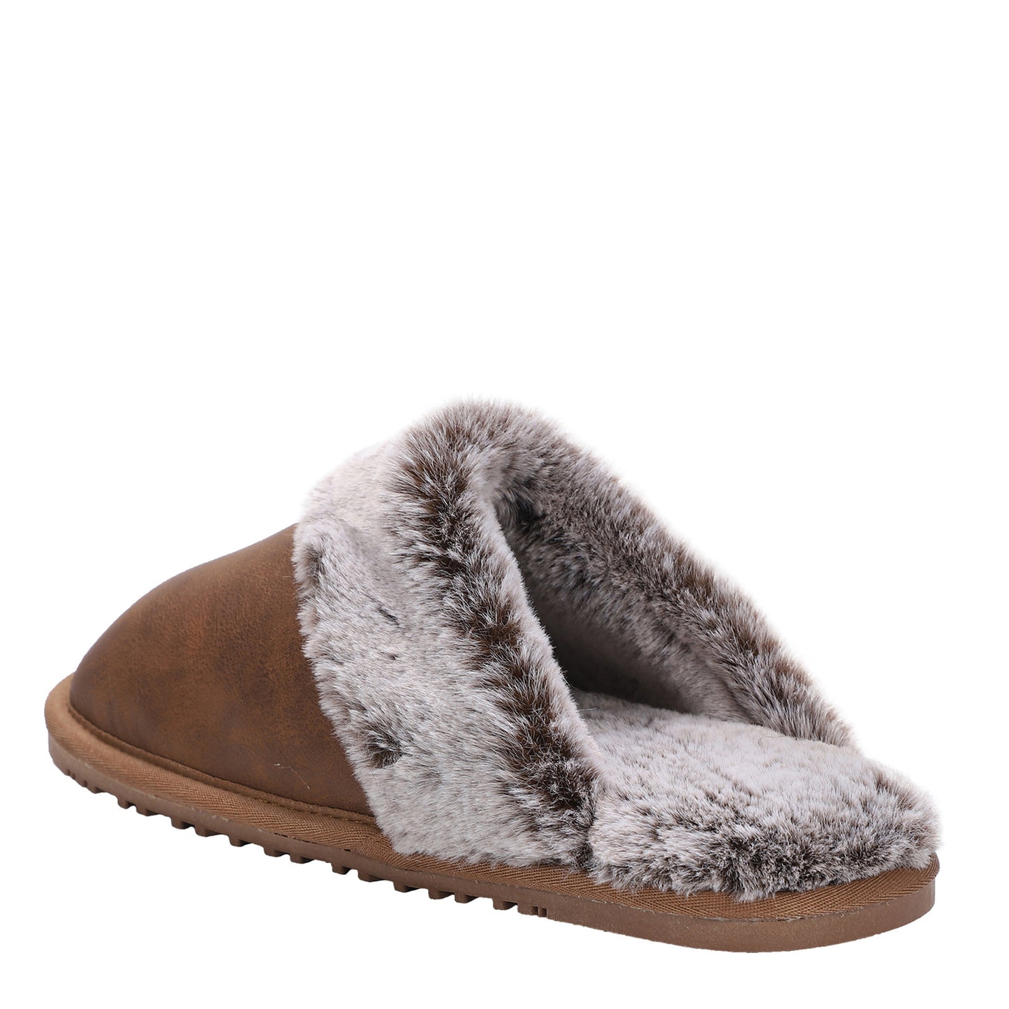 Peltz Shoes Women's Lamo Ladies Scuff Slipper Waxed Chestnut P003W-WCNT