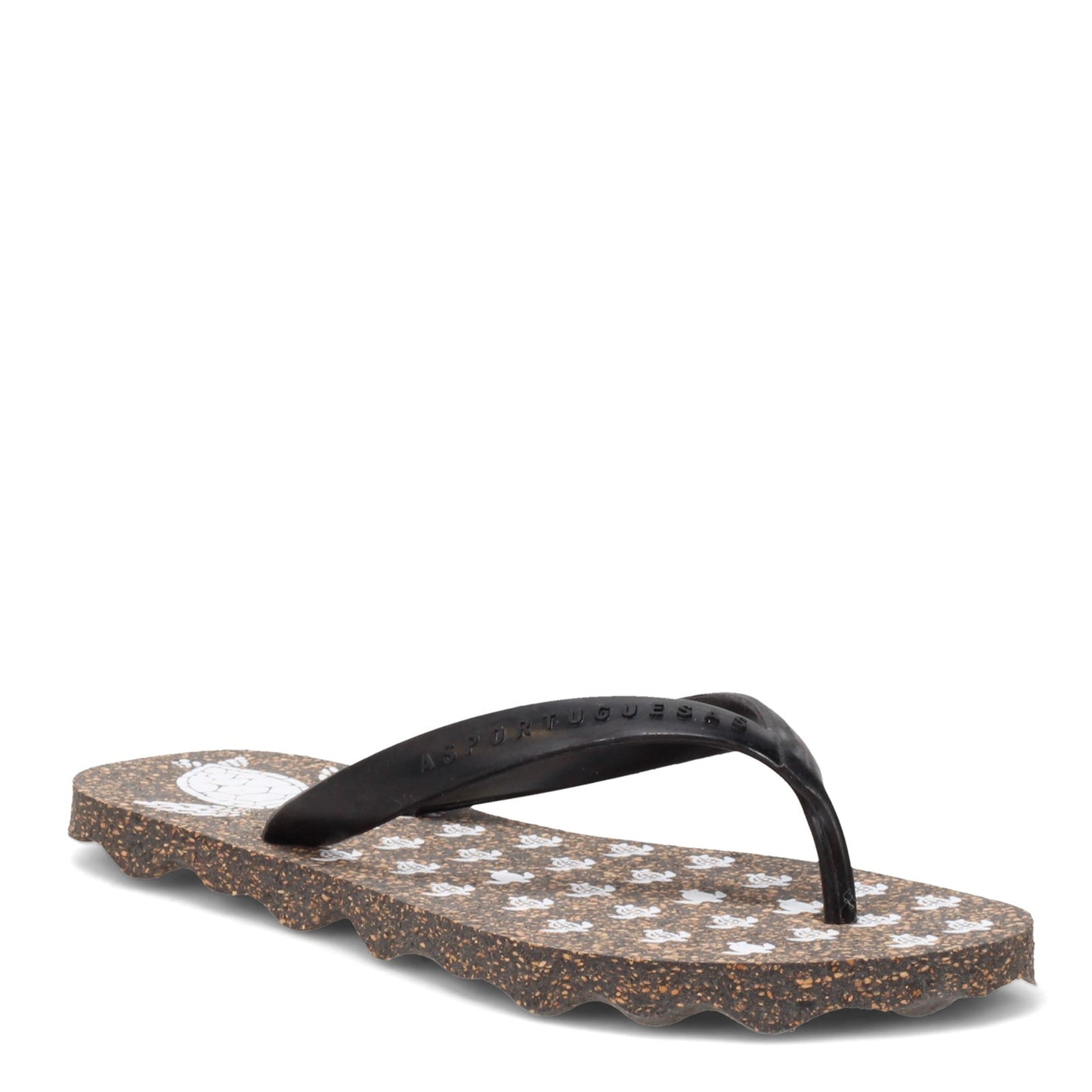Peltz Shoes Women's Asportuguesas Turtle Sandal BLACK P018112-001