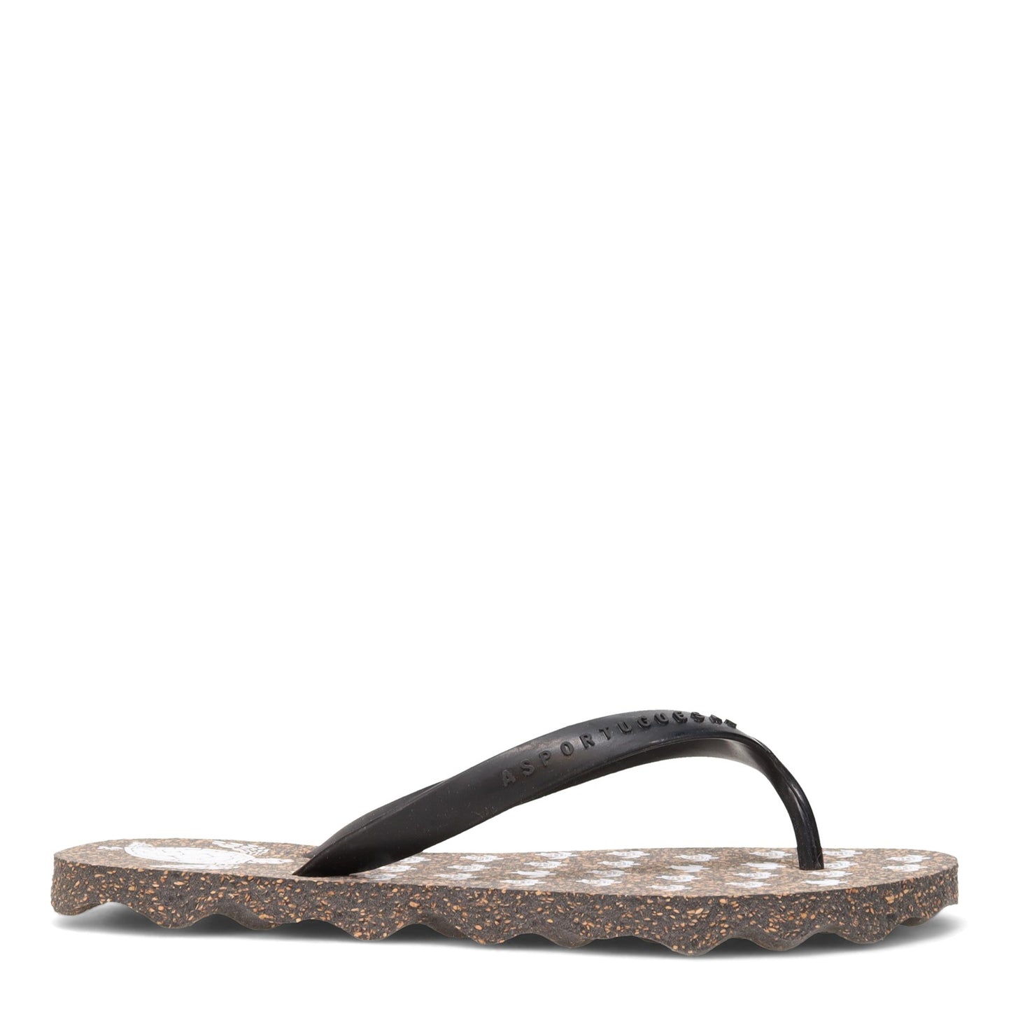 Peltz Shoes Women's Asportuguesas Turtle Sandal BLACK P018112-001