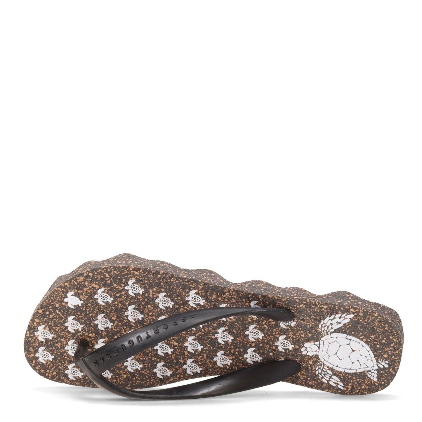 Peltz Shoes Women's Asportuguesas Turtle Sandal BLACK P018112-001
