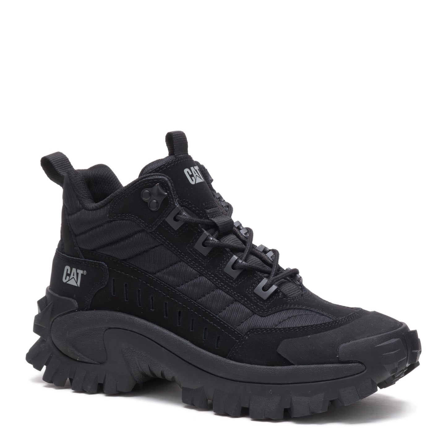 Peltz Shoes Unisex Caterpillar Intruder Mid Trainer Sneaker BLACK P110457