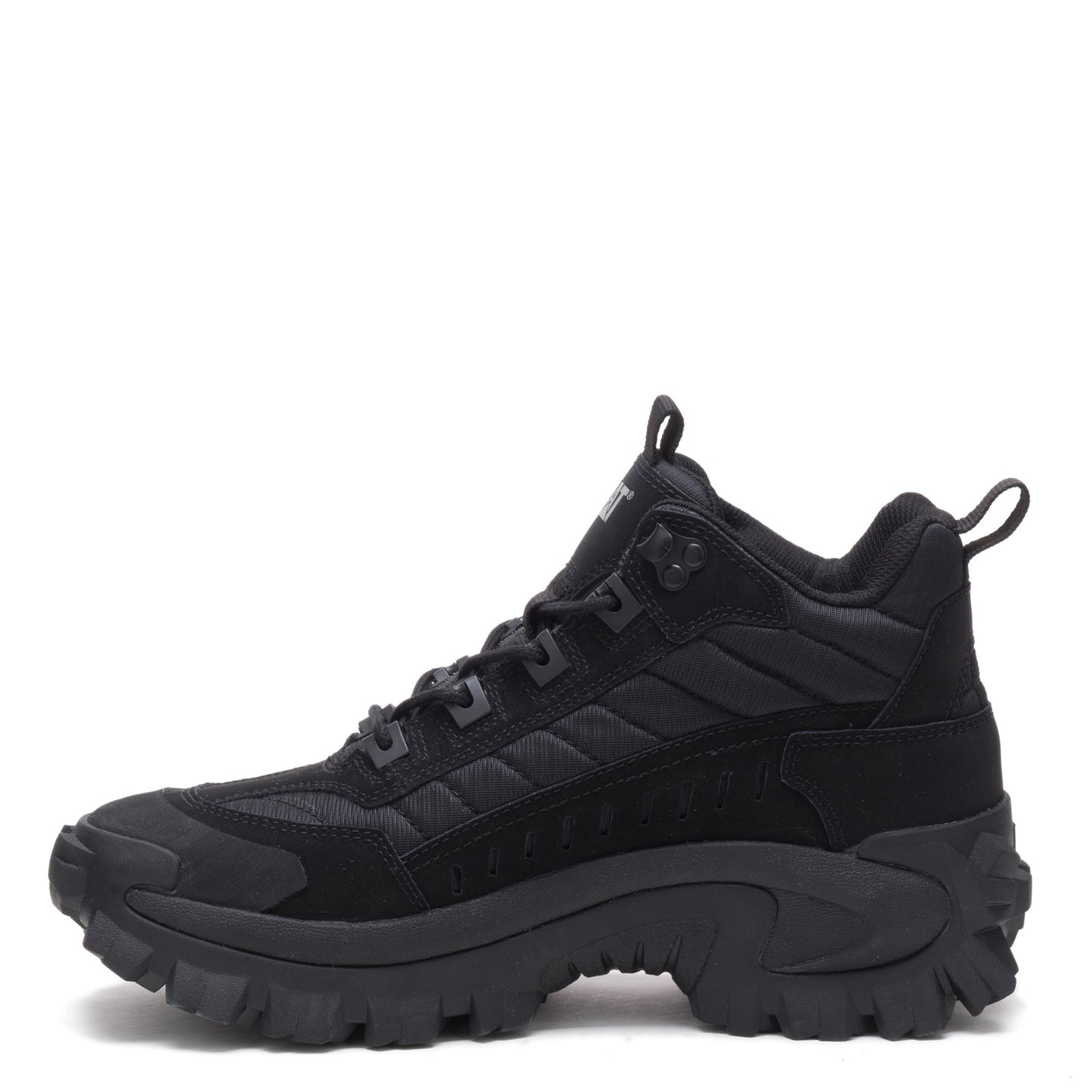 Peltz Shoes Unisex Caterpillar Intruder Mid Trainer Sneaker BLACK P110457