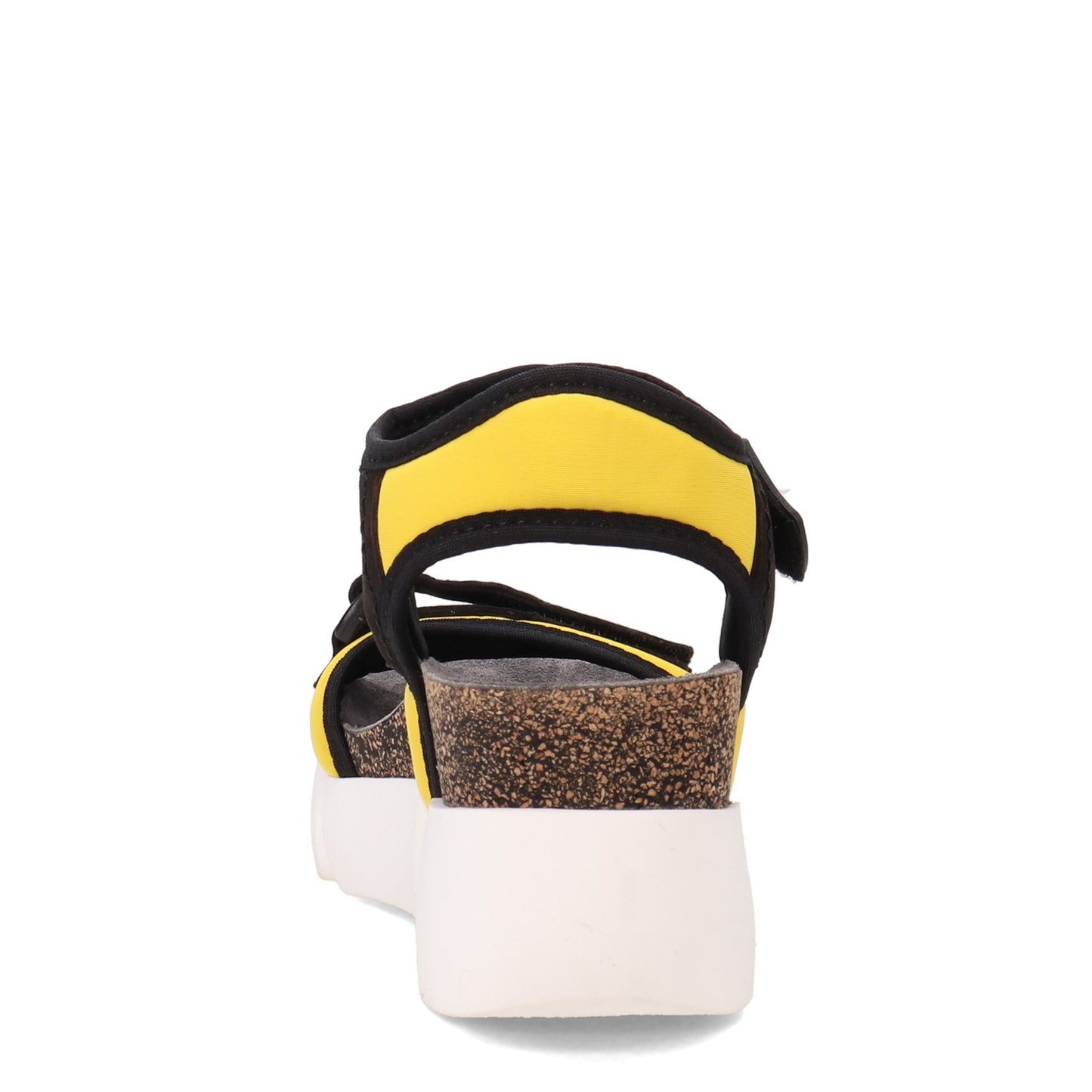 Peltz Shoes Women's Fly London Sigo Sandal BLACK YELLOW P144727-006