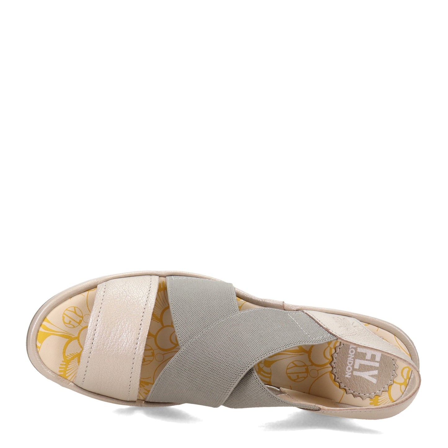 Peltz Shoes Women's Fly London Yaji Sandal PEARL P500888-004