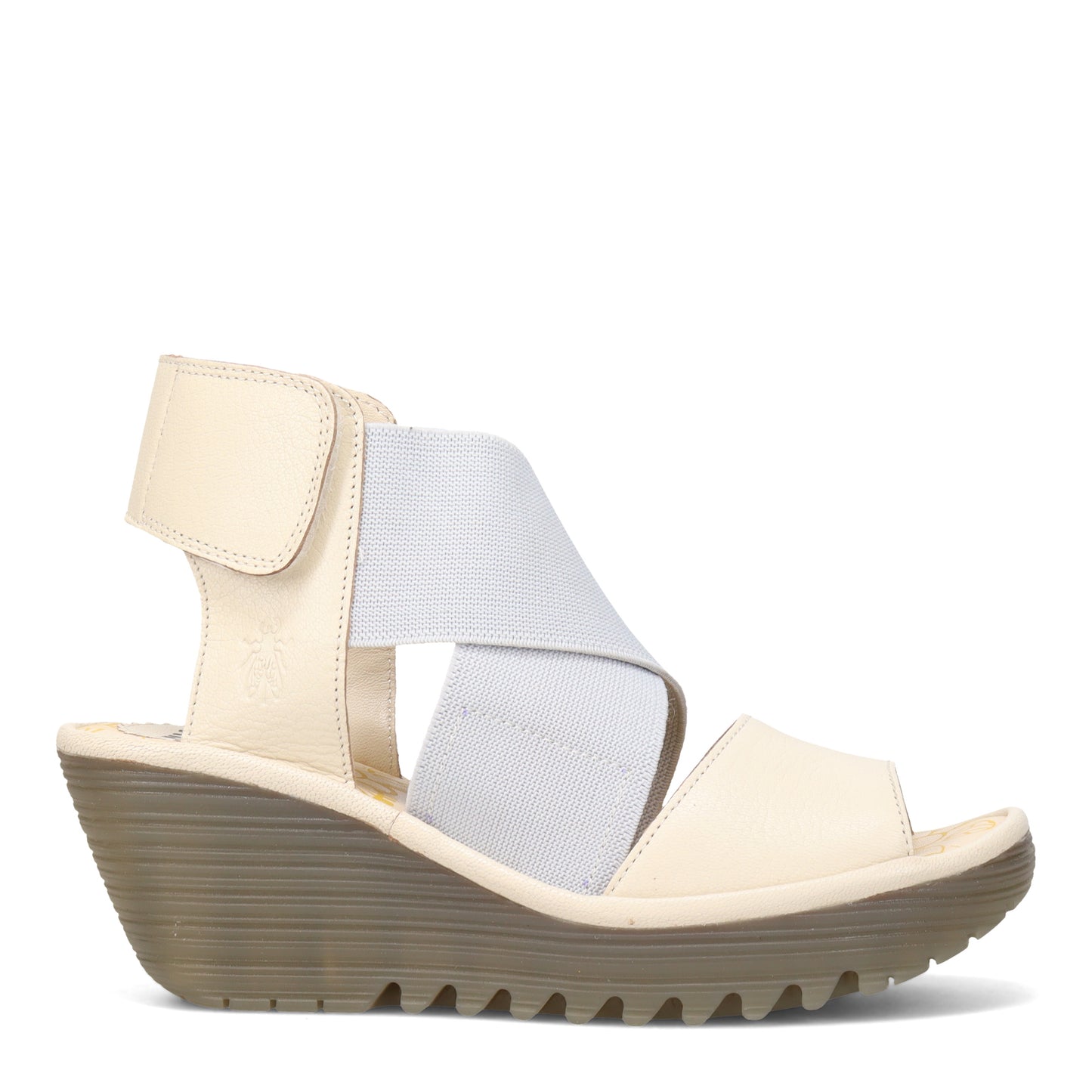 Peltz Shoes Women's Fly London Yuba Sandal OFF WHITE BEIGE P501385-001