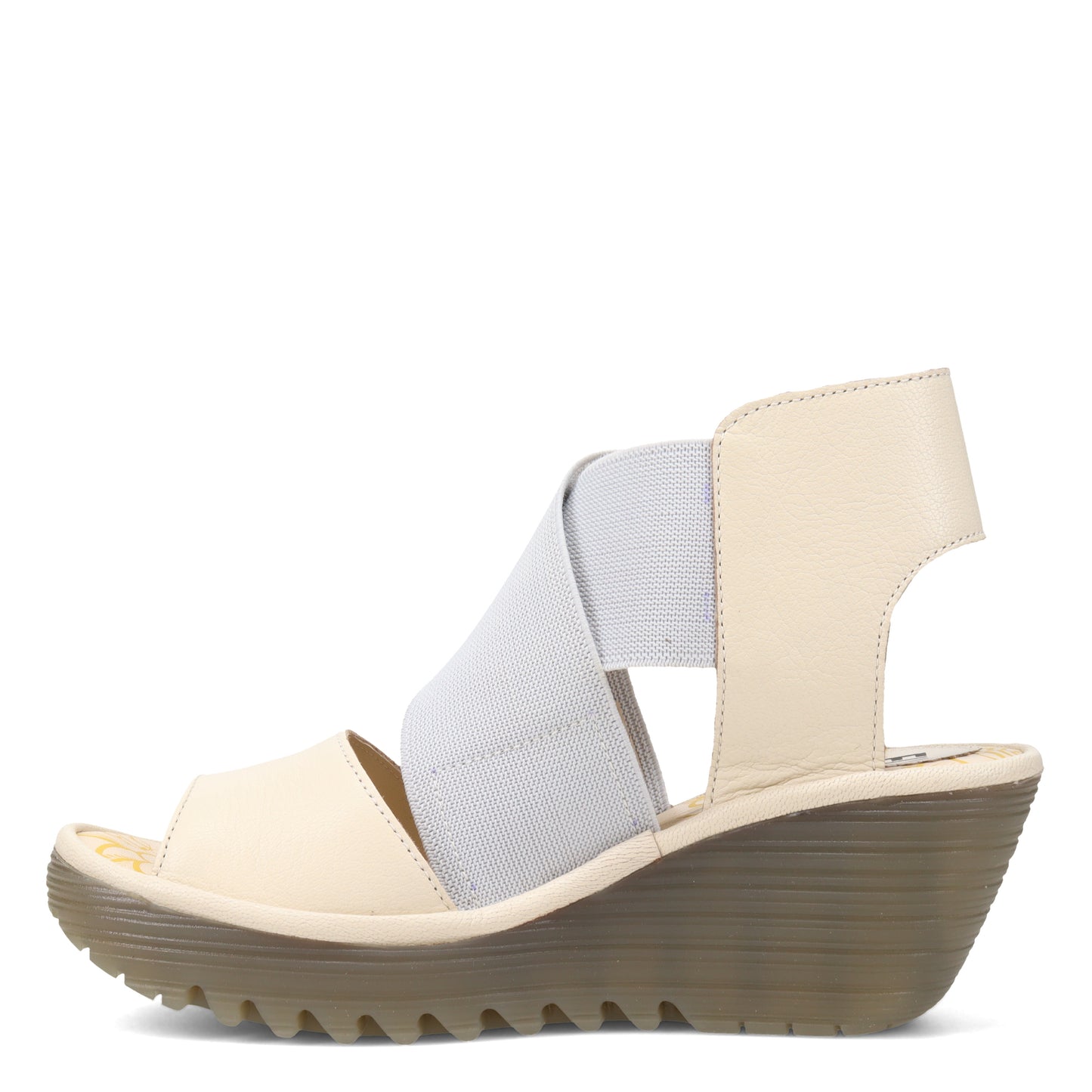 Peltz Shoes Women's Fly London Yuba Sandal OFF WHITE BEIGE P501385-001