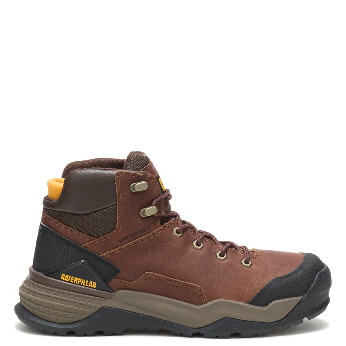 Peltz Shoes Men's Caterpillar Provoke WP Soft Toe Work Boot OAK P51058
