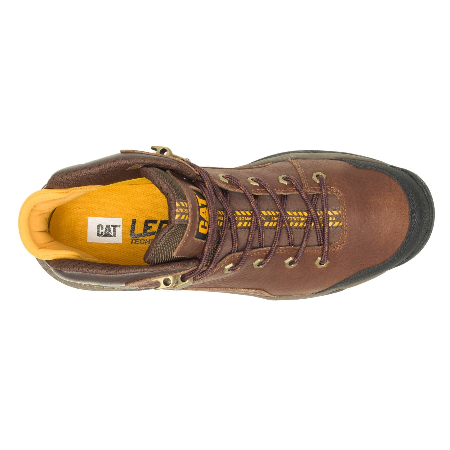 Peltz Shoes Men's Caterpillar Provoke WP Soft Toe Work Boot OAK P51058