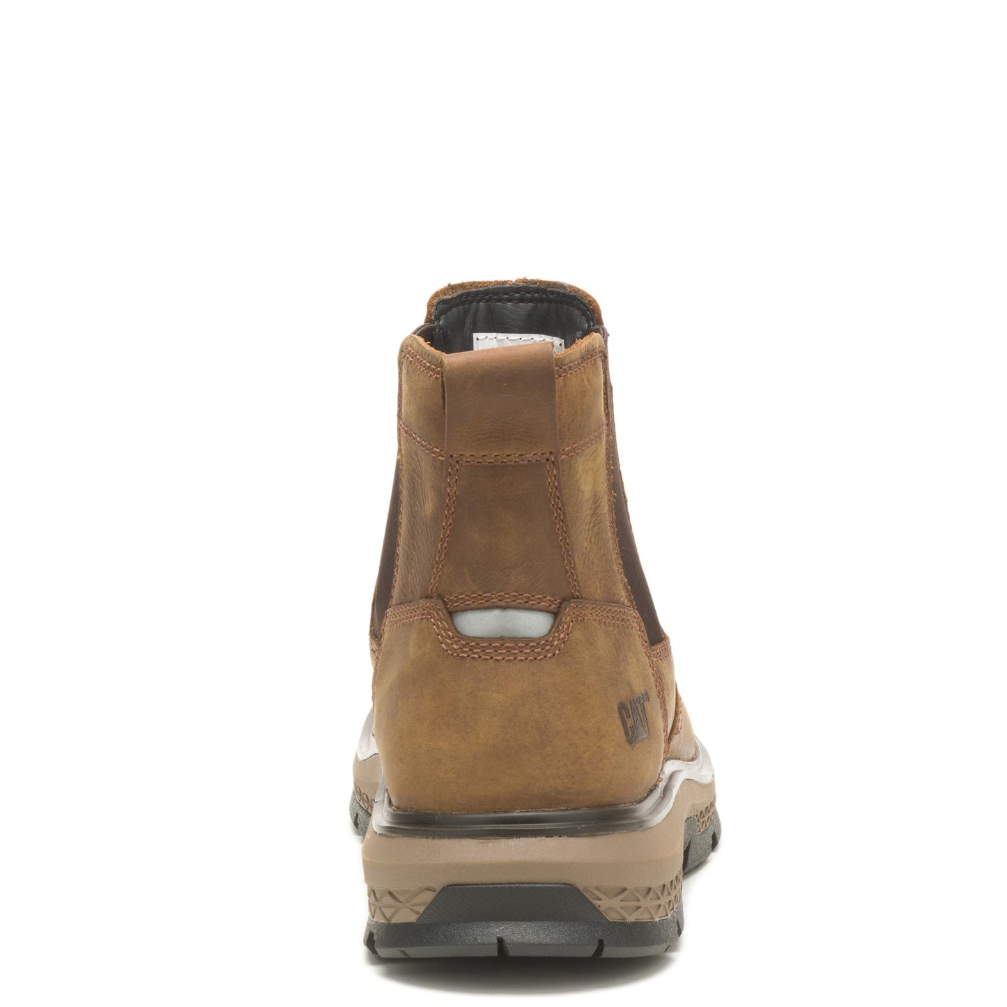 Peltz Shoes Men's Caterpillar Exposition Chelsea Soft Toe Work Boot BROWN P51060