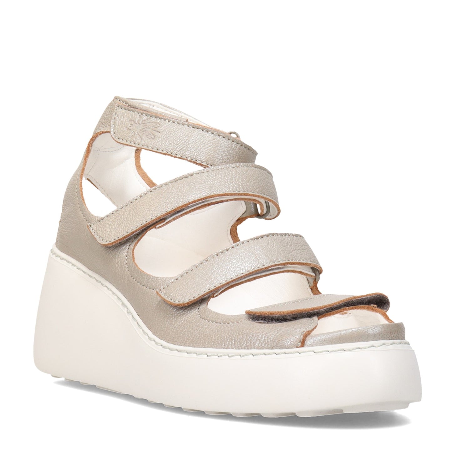 Peltz Shoes Women's Fly London Drop Sandal SILVER P601521-004