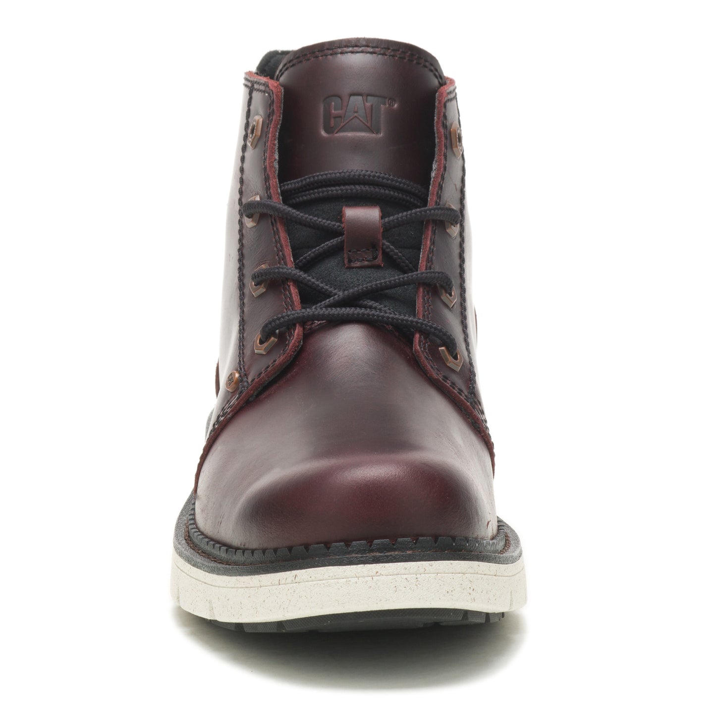 Peltz Shoes Men's Caterpillar Covert Mid WP Work Boot OXBLOOD P725452