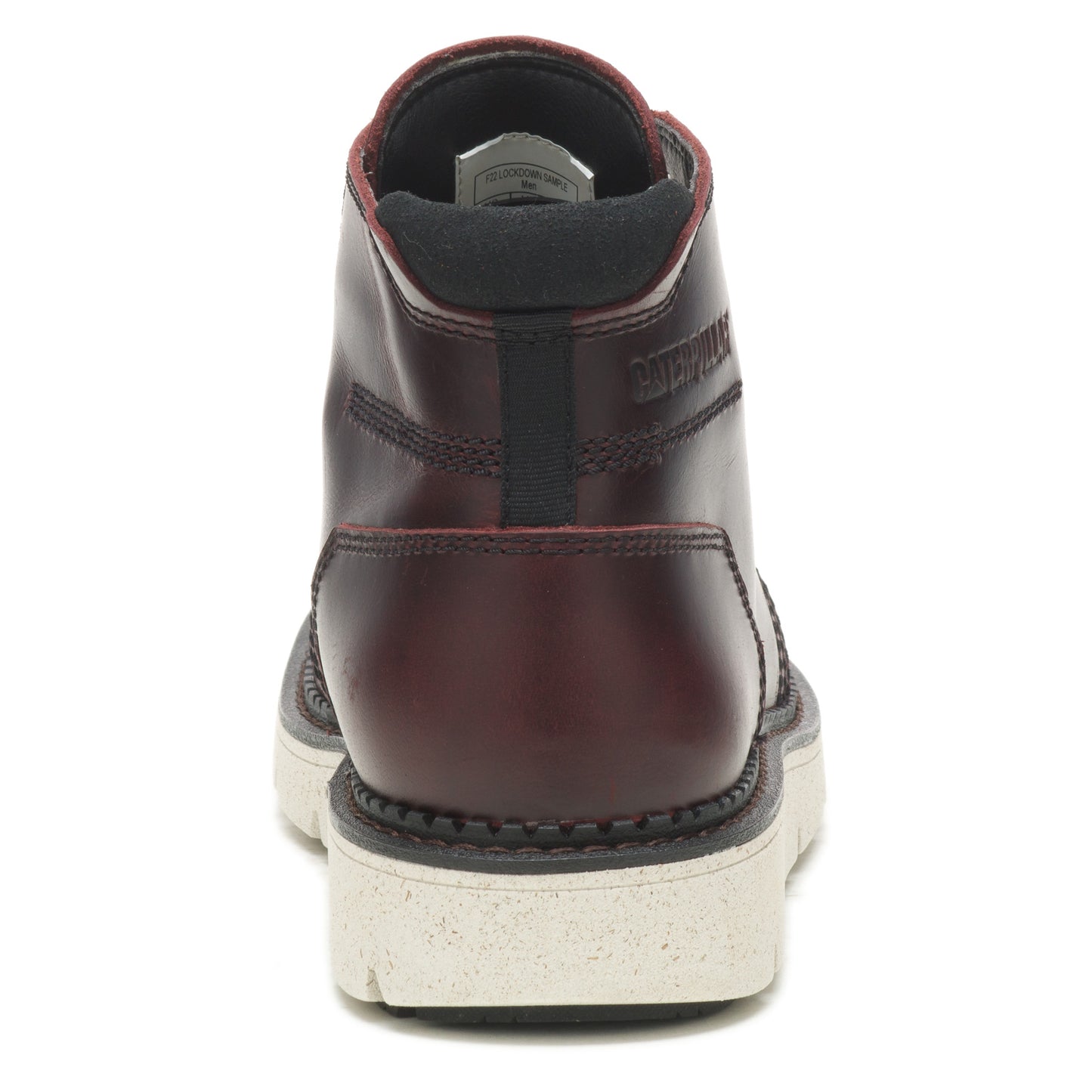 Peltz Shoes Men's Caterpillar Covert Mid WP Work Boot OXBLOOD P725452