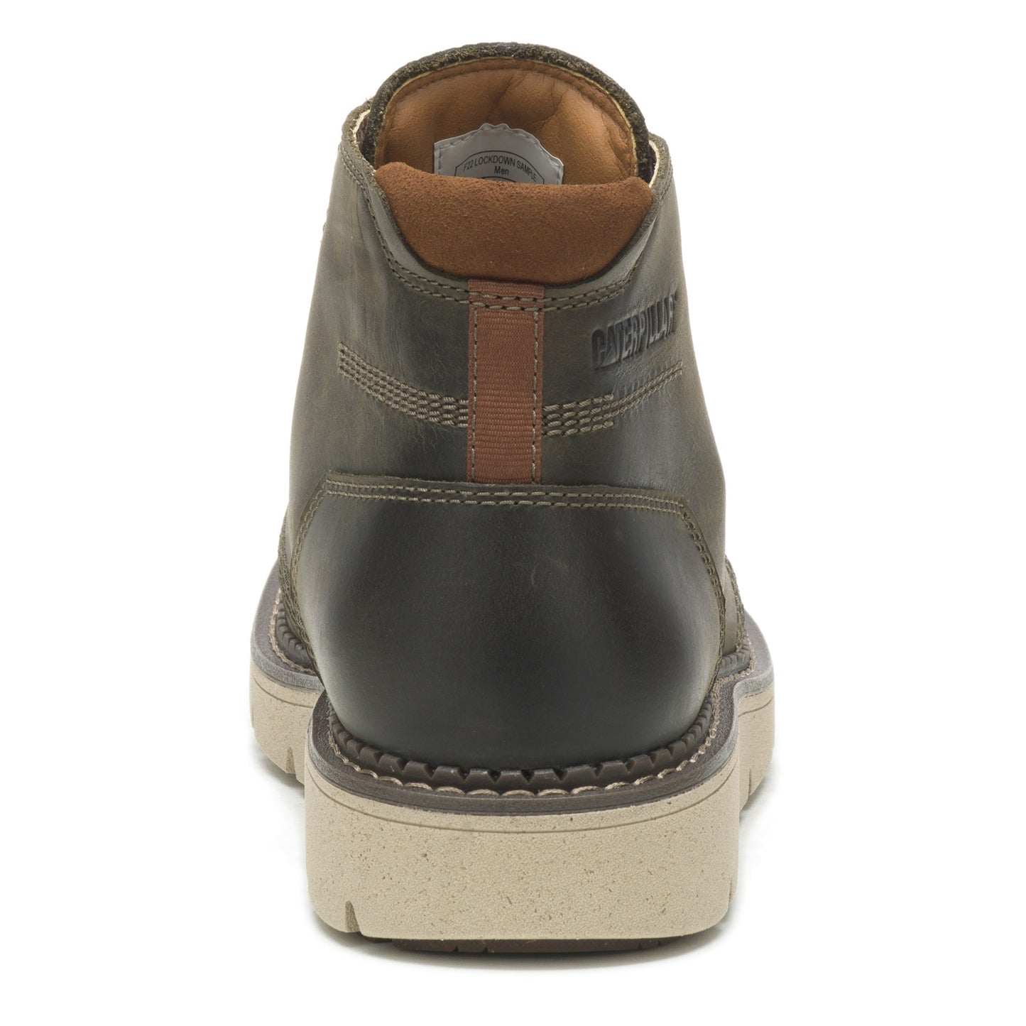 Peltz Shoes Men's Caterpillar Covert Mid WP Work Boot OLIVE P725466