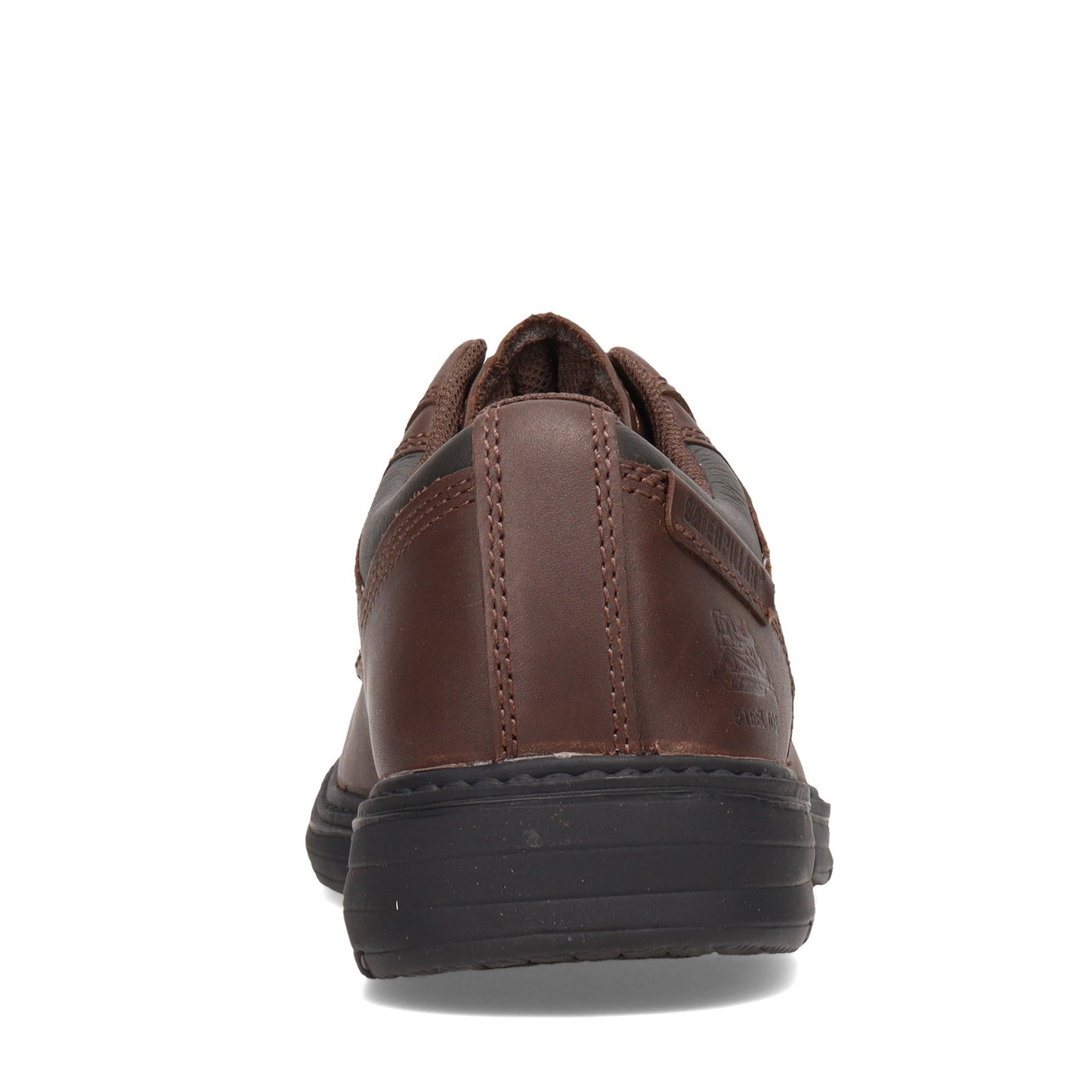 Peltz Shoes Men's Caterpillar Oversee Steel Toe Work Shoe DARK BROWN P90016