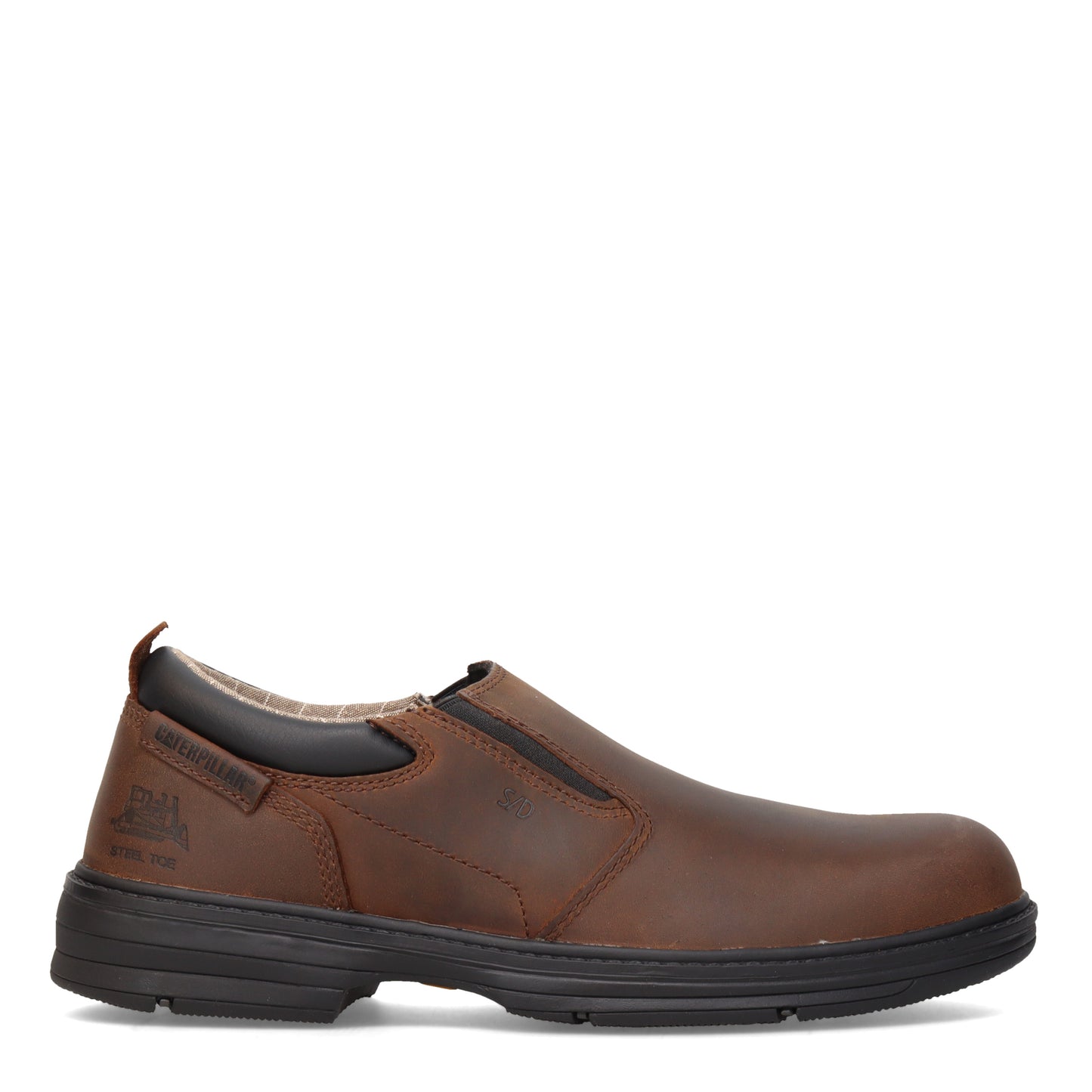 Peltz Shoes Men's Caterpillar Conclude Steel Toe Work Shoe Dark Brown P90100