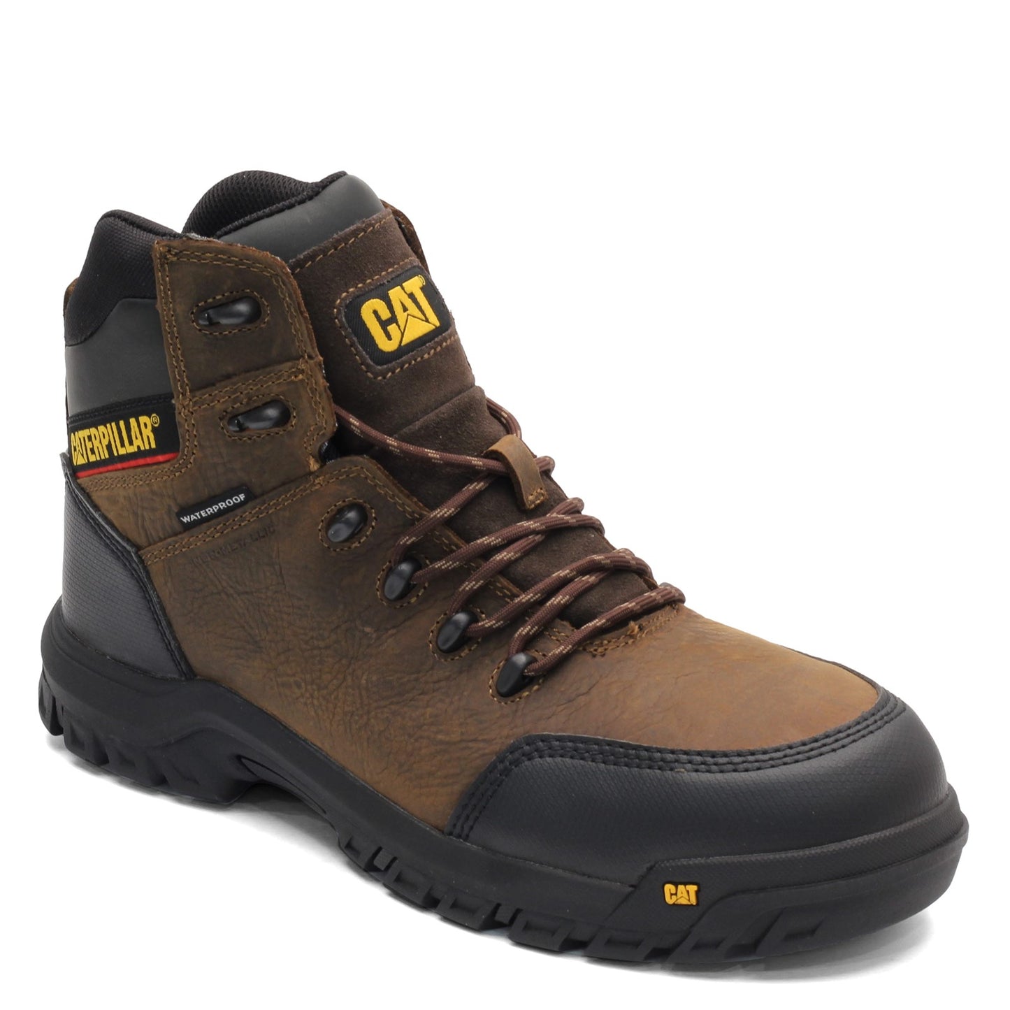 Peltz Shoes Men's Caterpillar Resorption Work Boot BROWN P90977