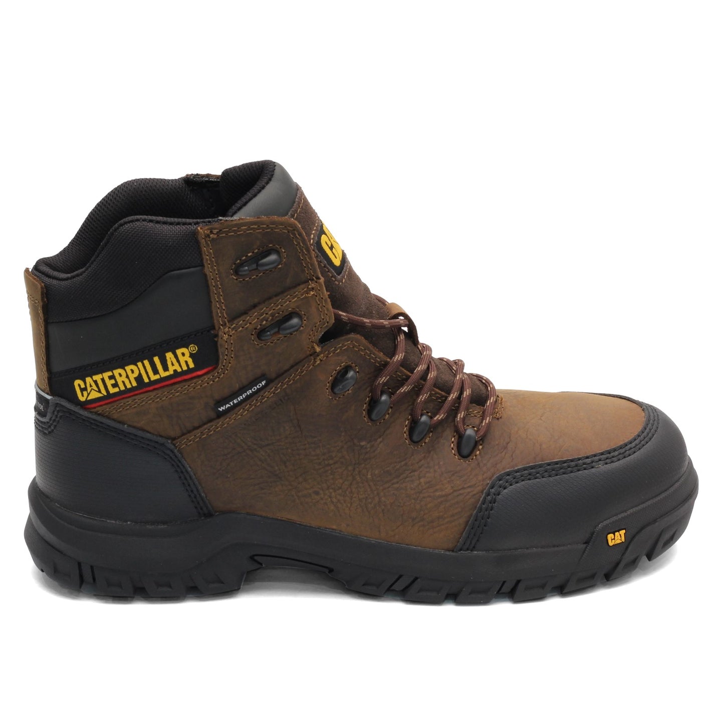 Peltz Shoes Men's Caterpillar Resorption Work Boot BROWN P90977