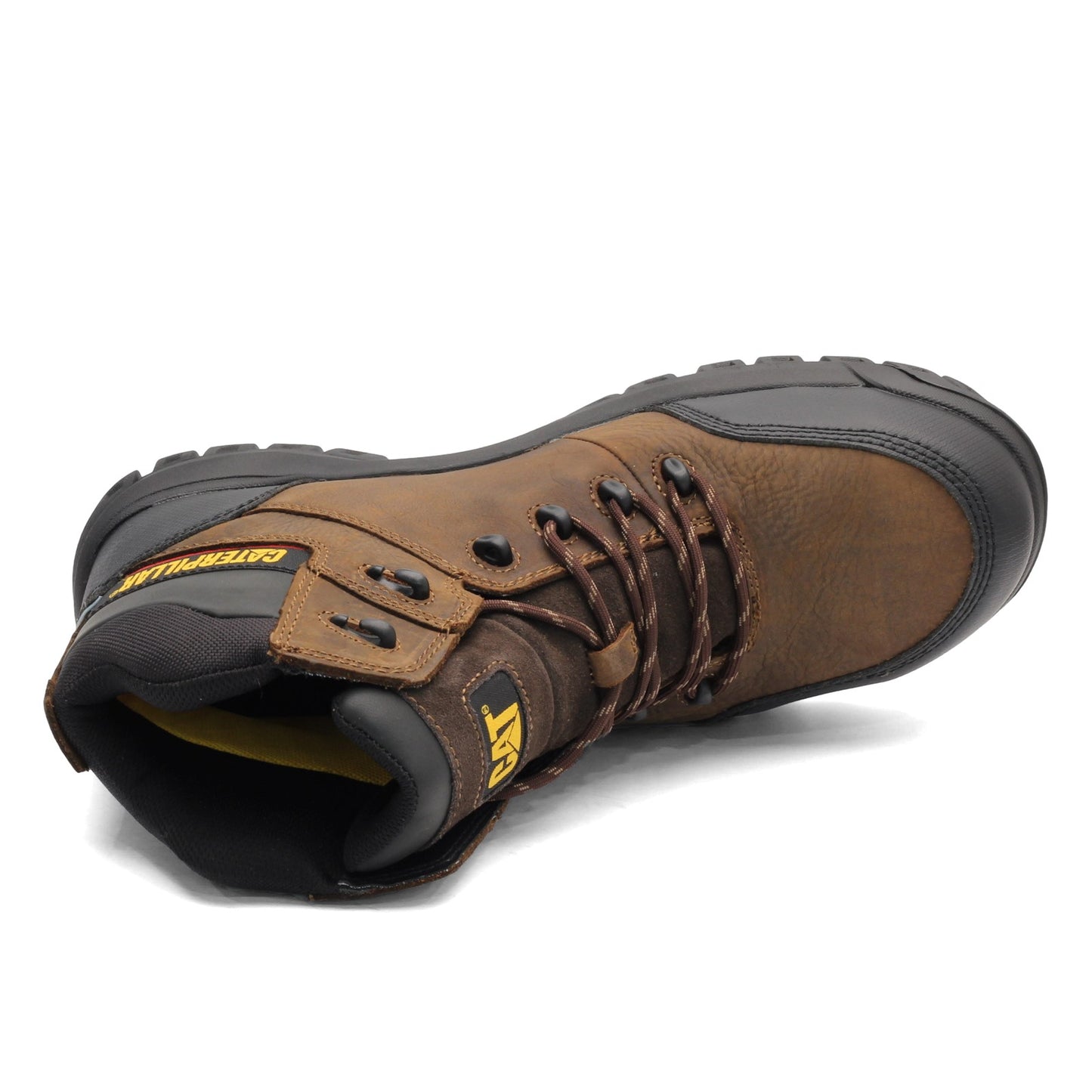 Peltz Shoes Men's Caterpillar Resorption Work Boot BROWN P90977