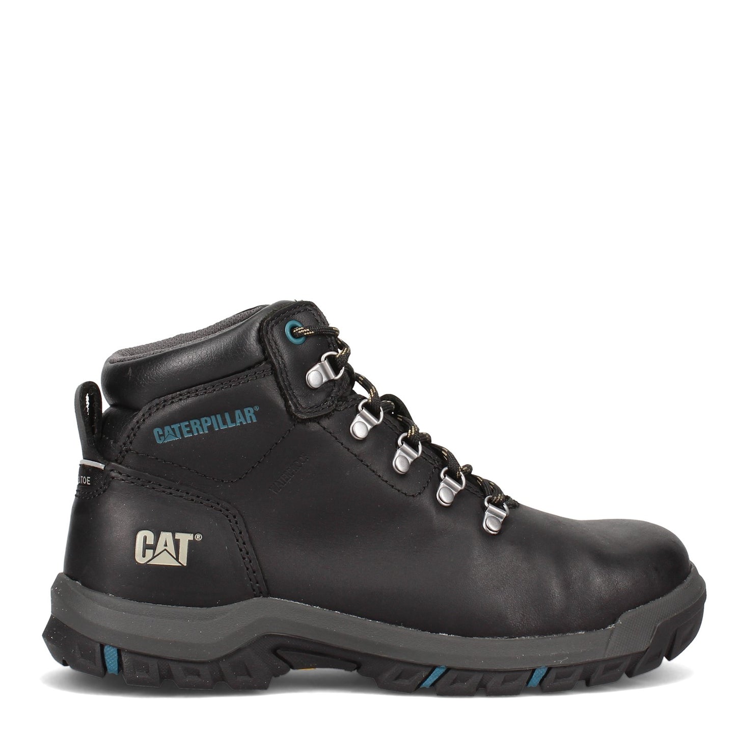 Peltz Shoes Women's Caterpillar Mae Steel Toe Waterproof Work Boot BLACK P91022