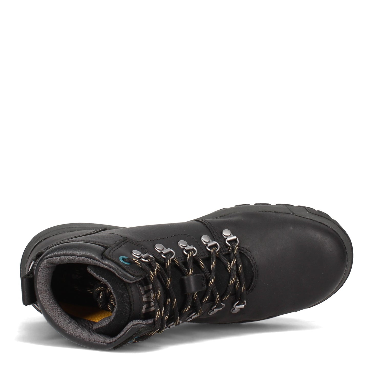 Peltz Shoes Women's Caterpillar Mae Steel Toe Waterproof Work Boot BLACK P91022