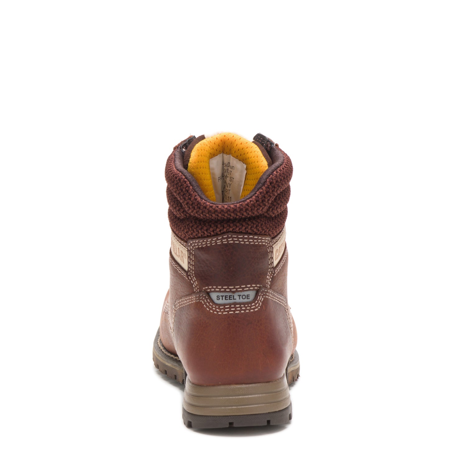 Peltz Shoes Women's Caterpillar Paisley 6 Inch Slip Resistant Steel Toe Work Boot TAWNY P91097