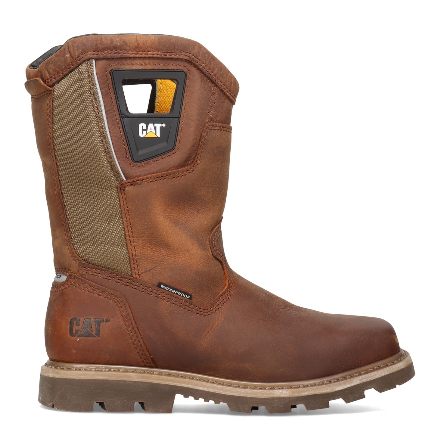 Peltz Shoes Men's Caterpillar Stillwell Steel Toe Work Boot BUTTERSCOTCH P91109