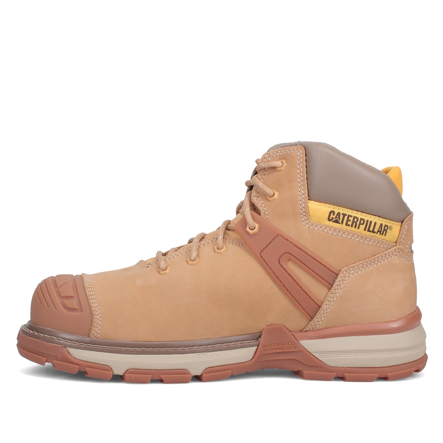 Peltz Shoes Men's Caterpillar Excavator Superlite Waterproof Nano Toe Work Boot HONEY P91196