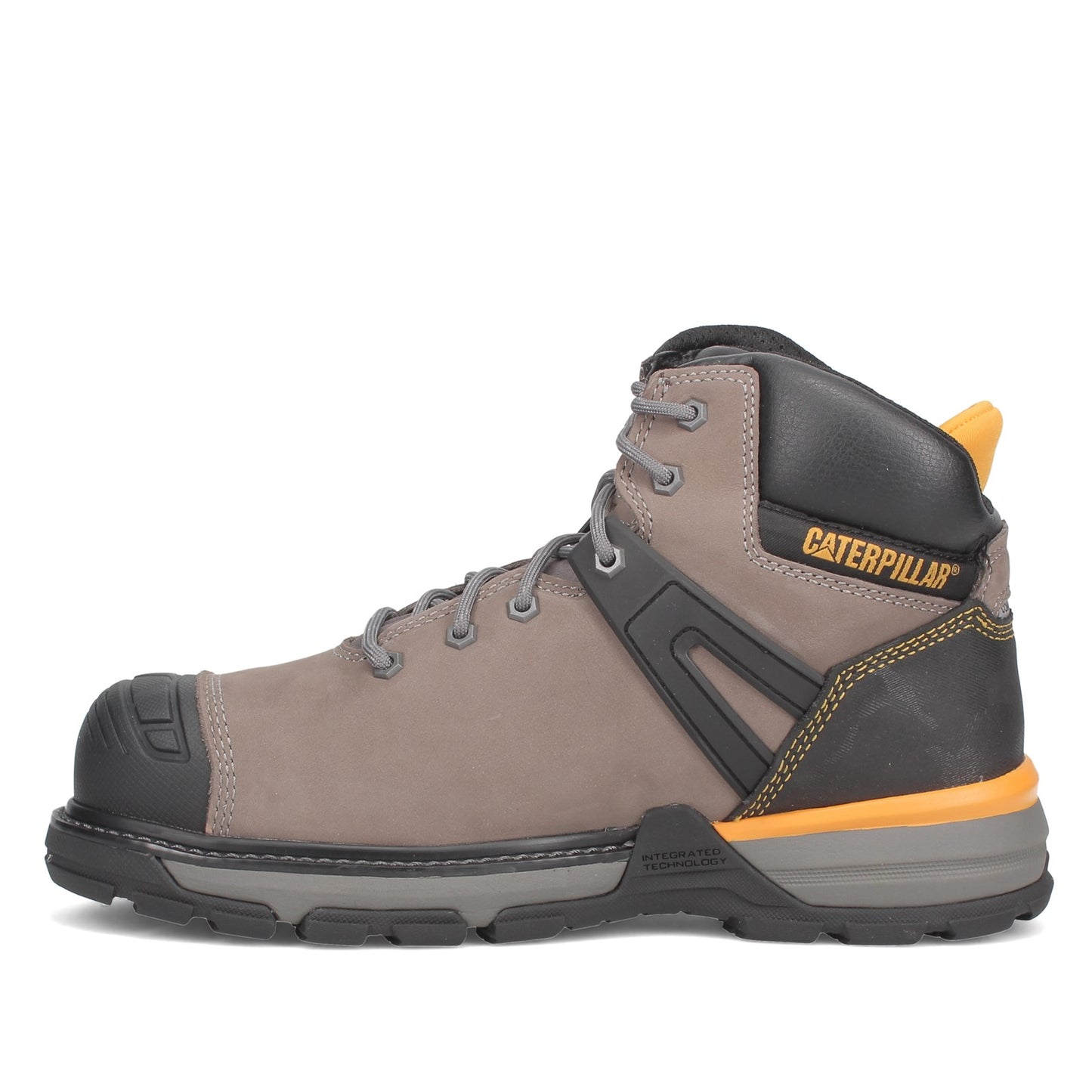 Peltz Shoes Men's Caterpillar Excavator Superlite Waterproof Nano Toe Work Boot PEWTER P91197