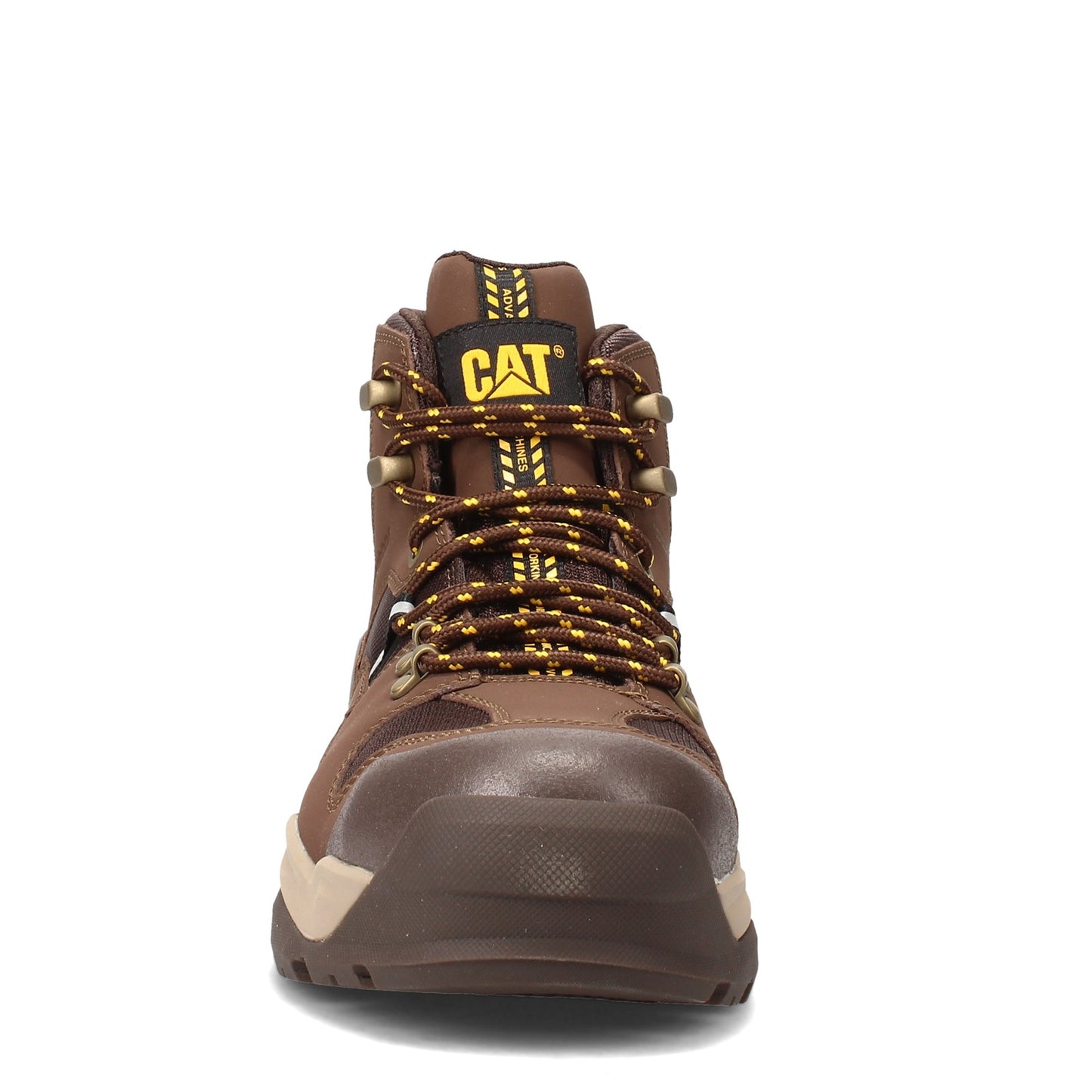 Peltz Shoes Men's Caterpillar Provoke Mid Alloy Toe Work Boot CHOCOLATE P91295