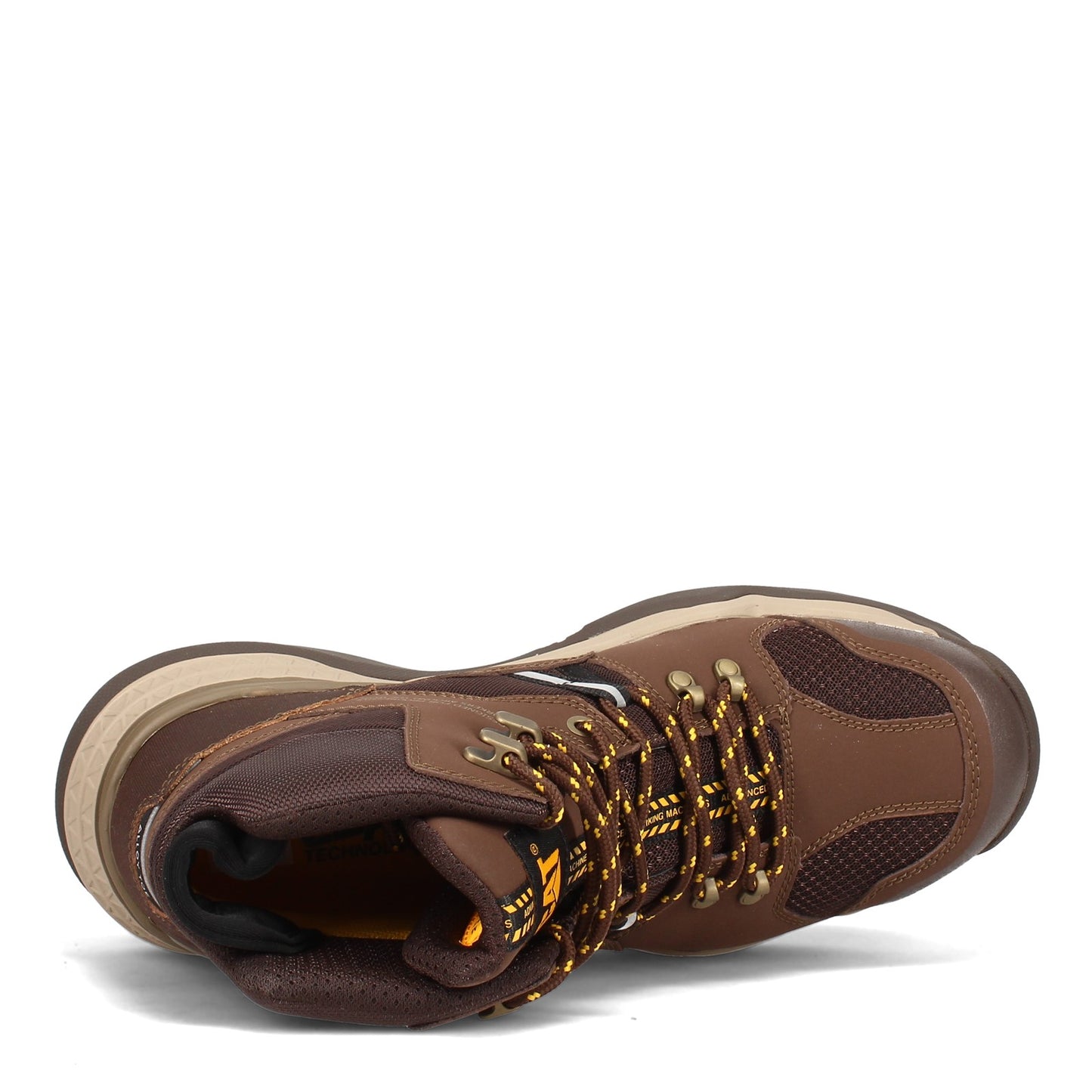 Peltz Shoes Men's Caterpillar Provoke Mid Alloy Toe Work Boot CHOCOLATE P91295