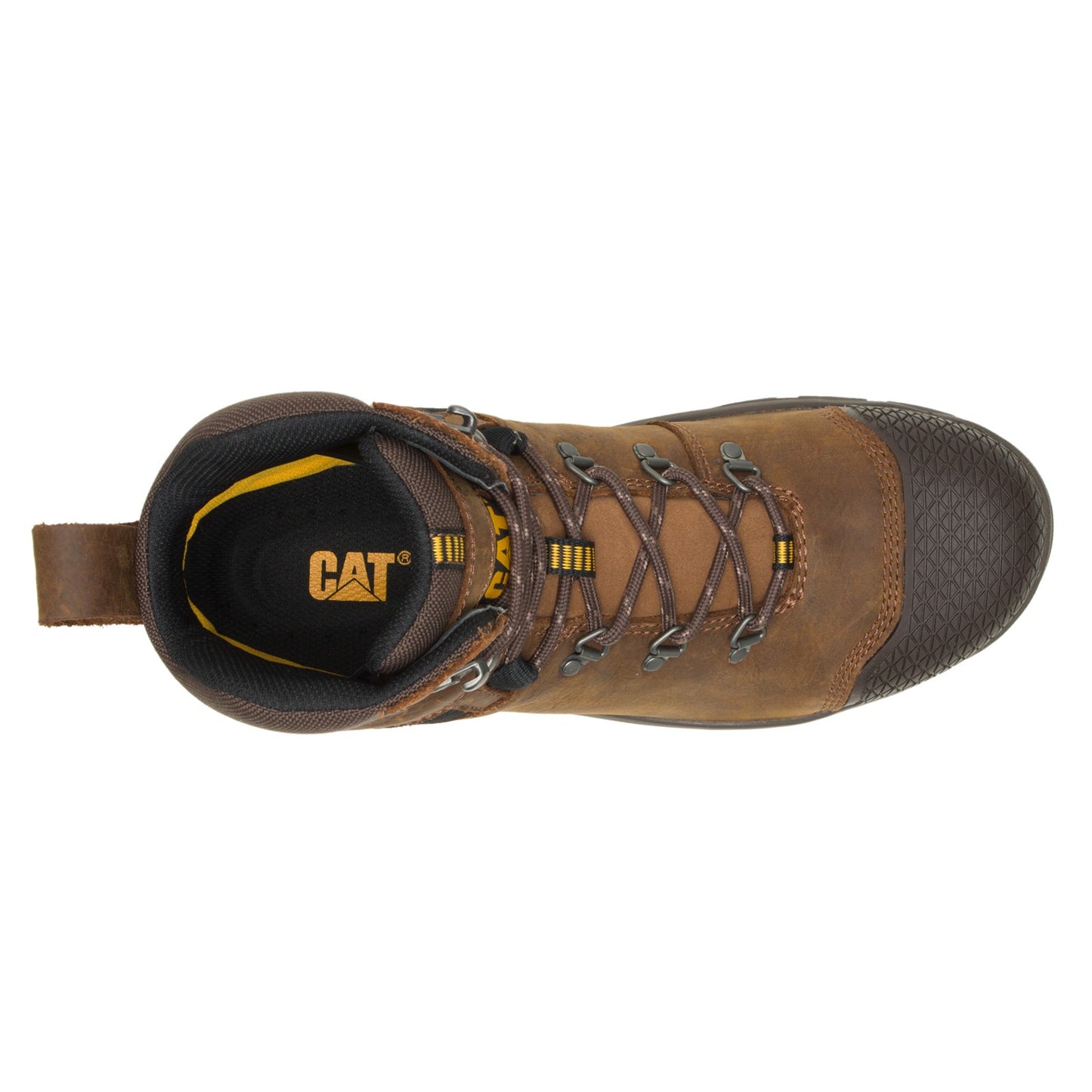 Peltz Shoes Men's Caterpillar Accomplice X WP ST Work Boot BROWN P91331