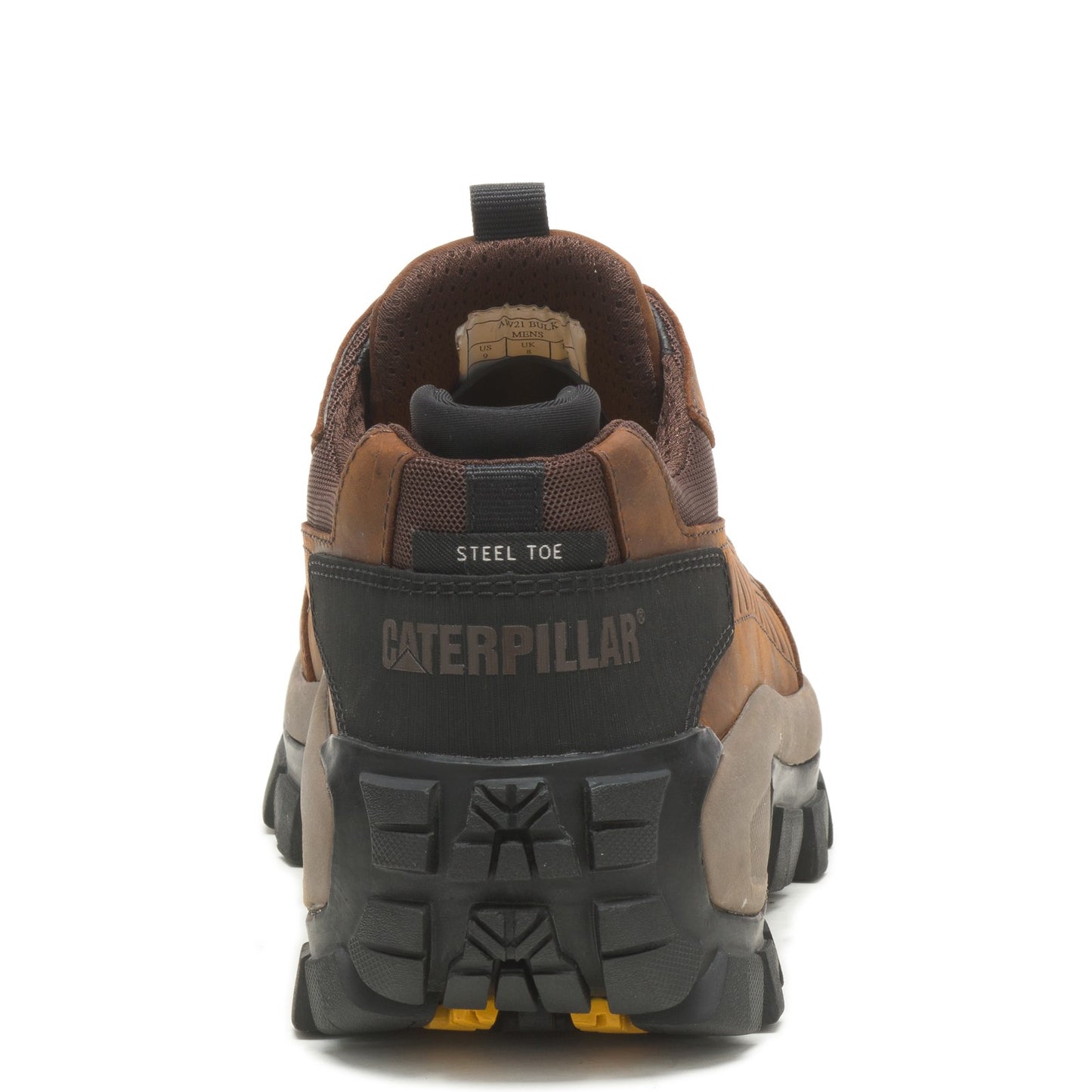 Peltz Shoes Men's Caterpillar Invader Steel Toe Work Shoe DARK BROWN P91338