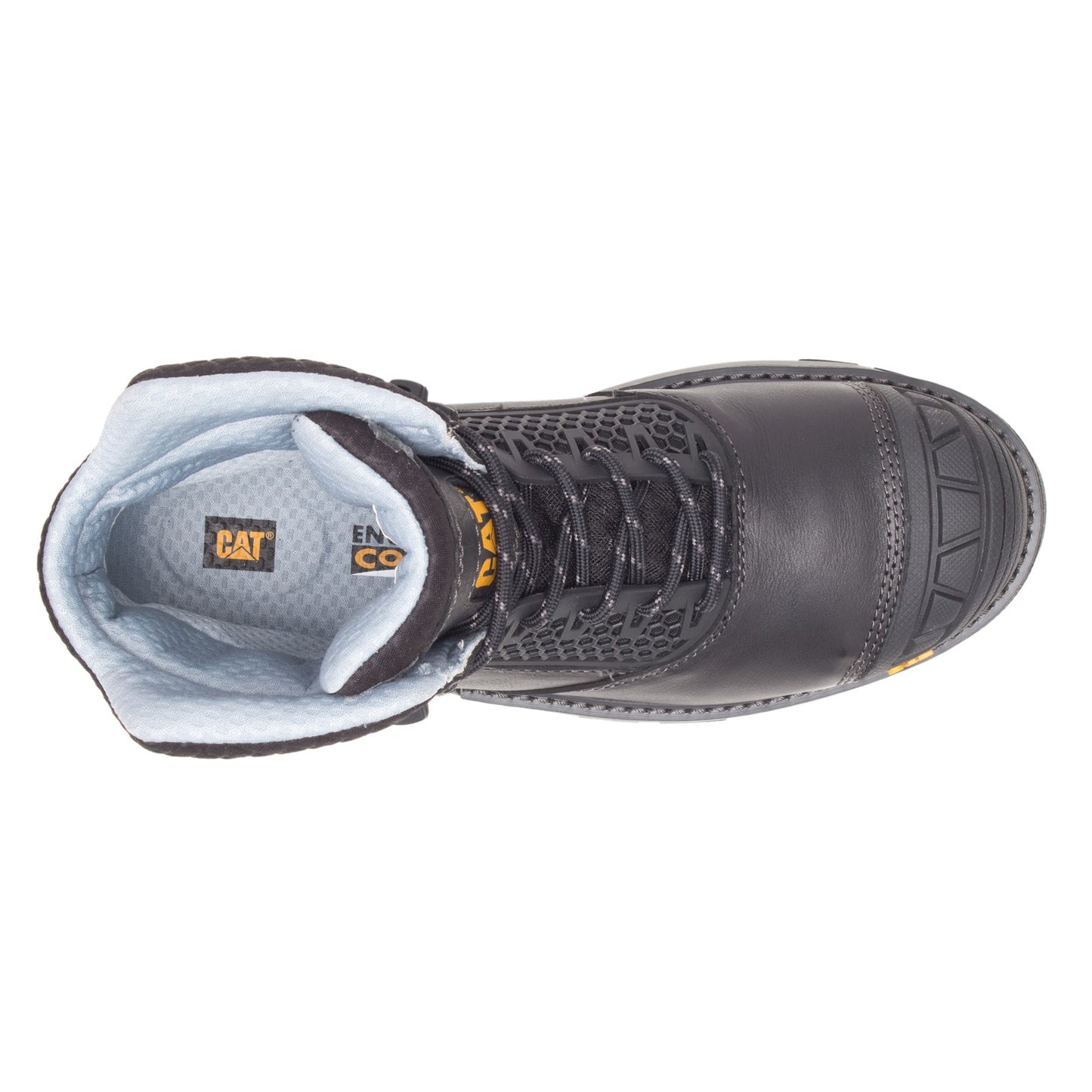 Peltz Shoes Men's Caterpillar Excavator Superlite Cool Carbon Comp Toe Work Boot BLACK P91339