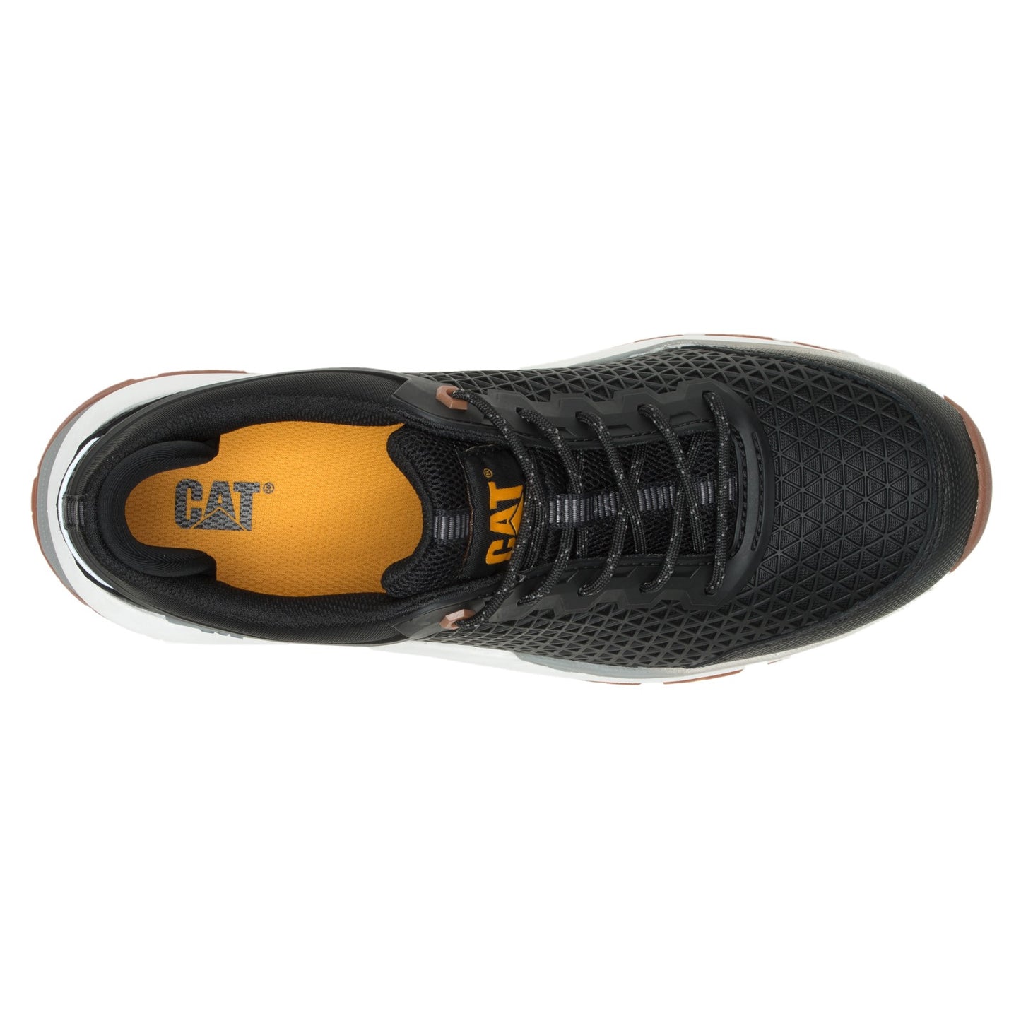 Peltz Shoes Men's Caterpillar Streamline 2.0 Comp Toe Work Shoe BLACK / WHITE P91345