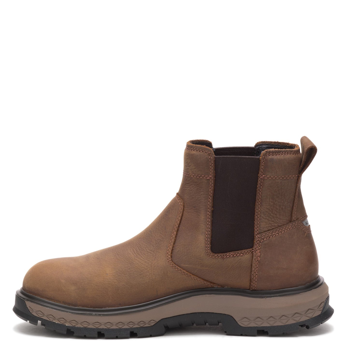 Peltz Shoes Men's Caterpillar Exposition Chelsea Alloy Toe Work Boot BROWN P91369