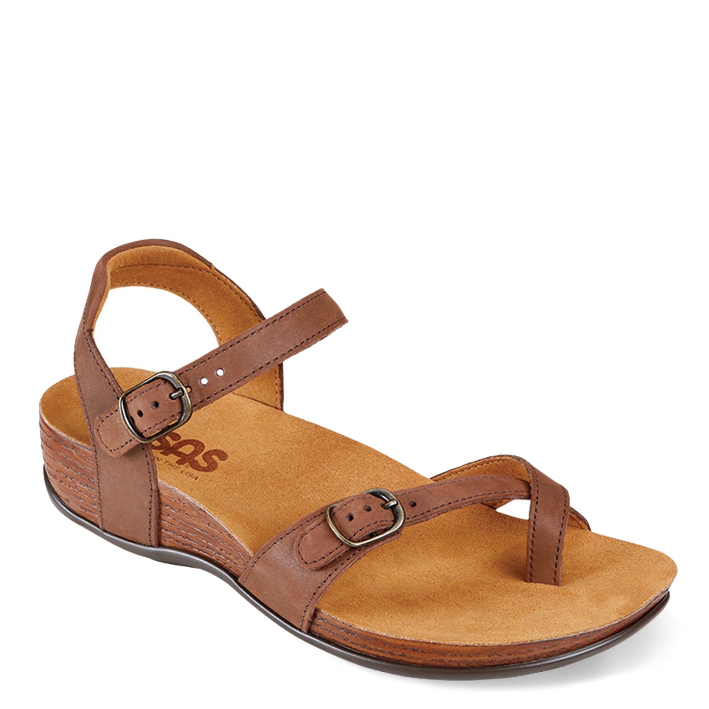 Peltz Shoes Women's SAS Pampa Sandal CHOCOLATE PAMPA CHOC